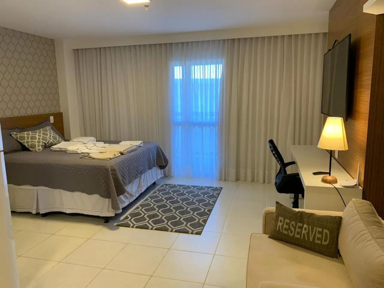 Bed in Flat Vision Executivo Premium By Rei dos Flats