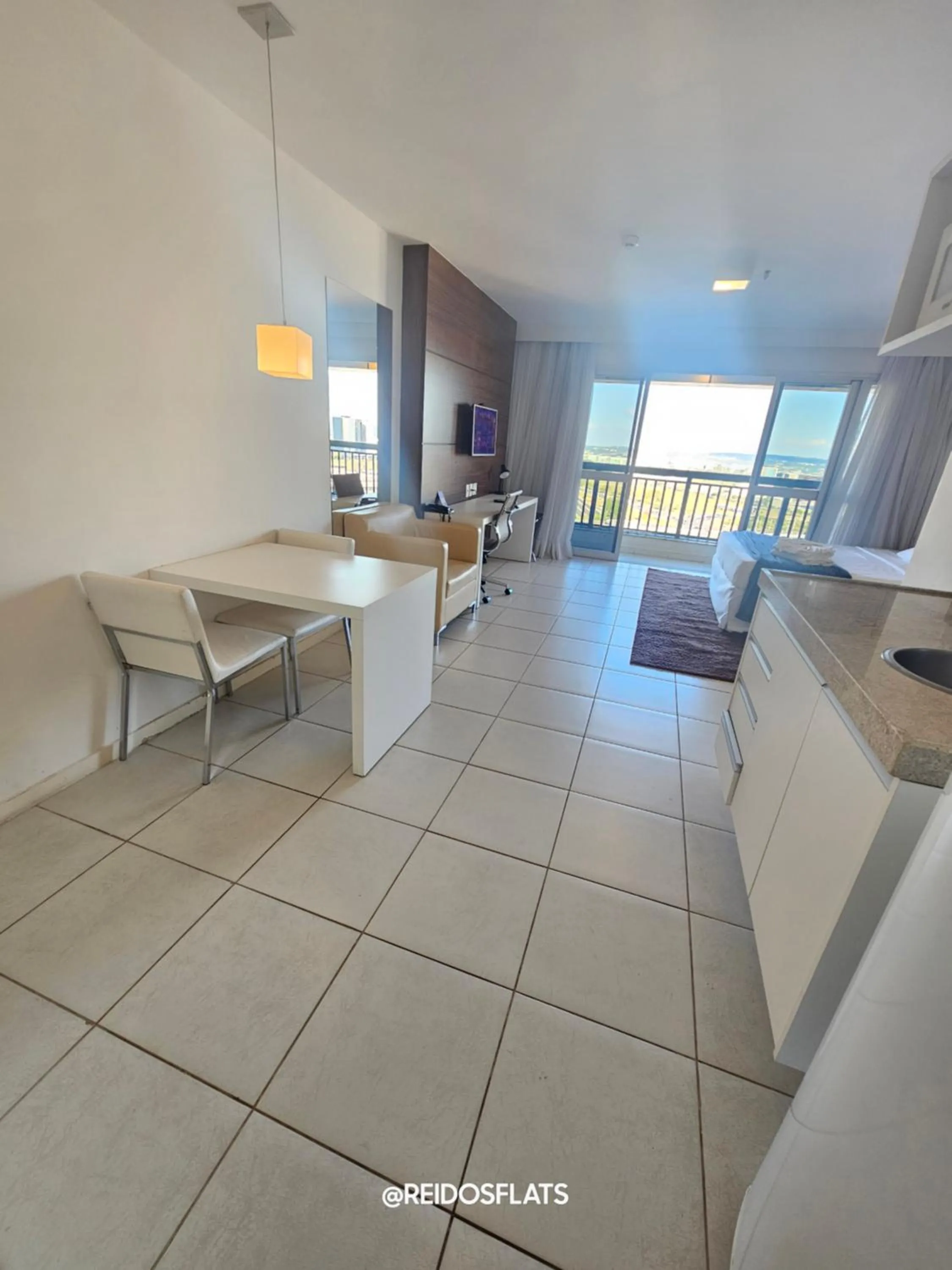 Kitchen or kitchenette in Flat Vision Executivo Premium By Rei dos Flats