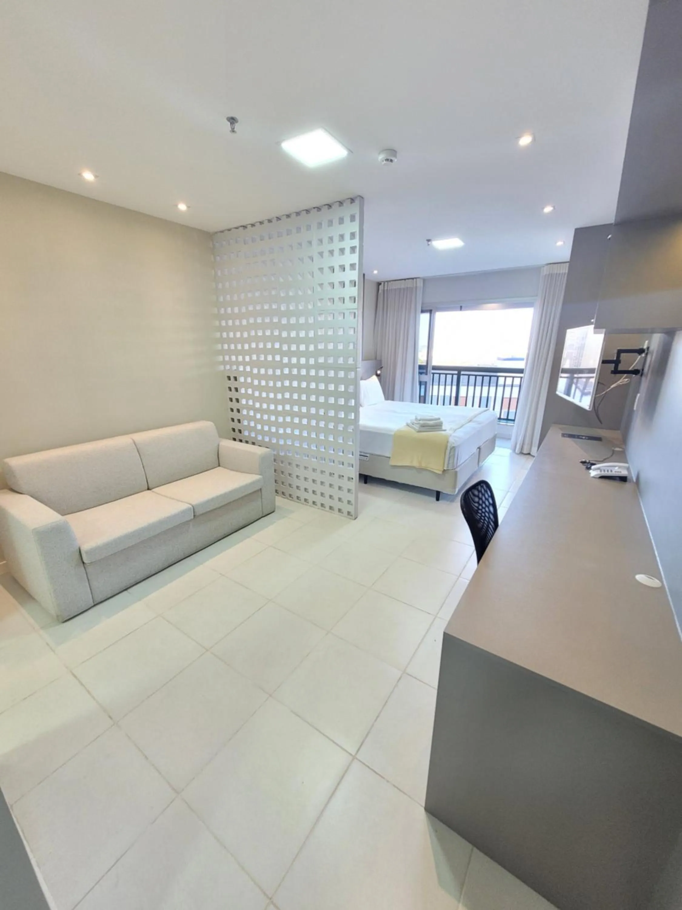 Kitchen or kitchenette in Flat Vision Executivo Premium By Rei dos Flats