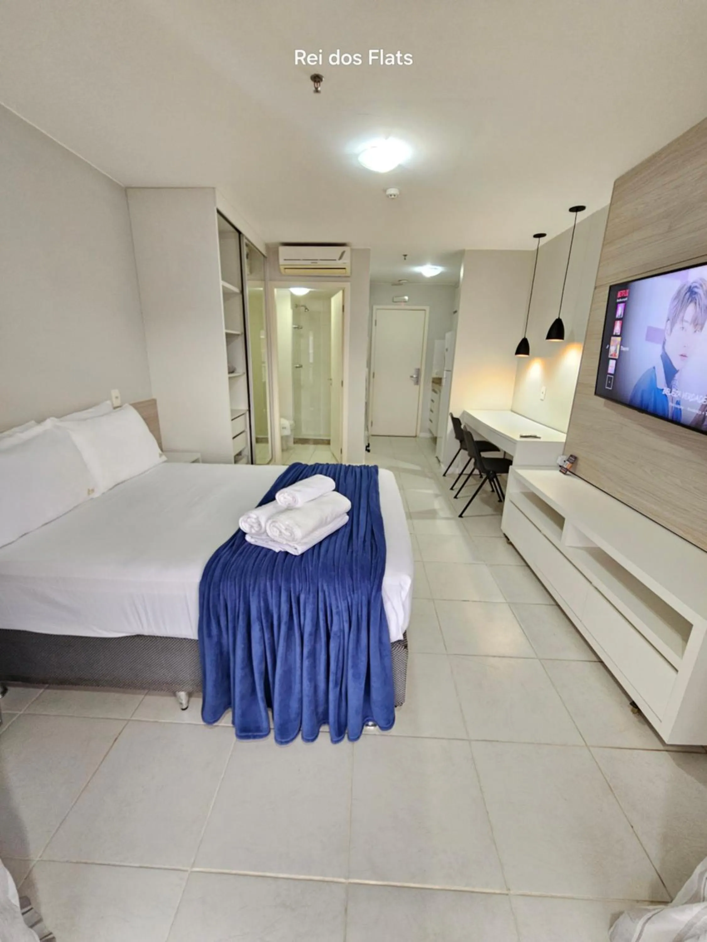 Bed in Flat Vision Executivo Premium By Rei dos Flats