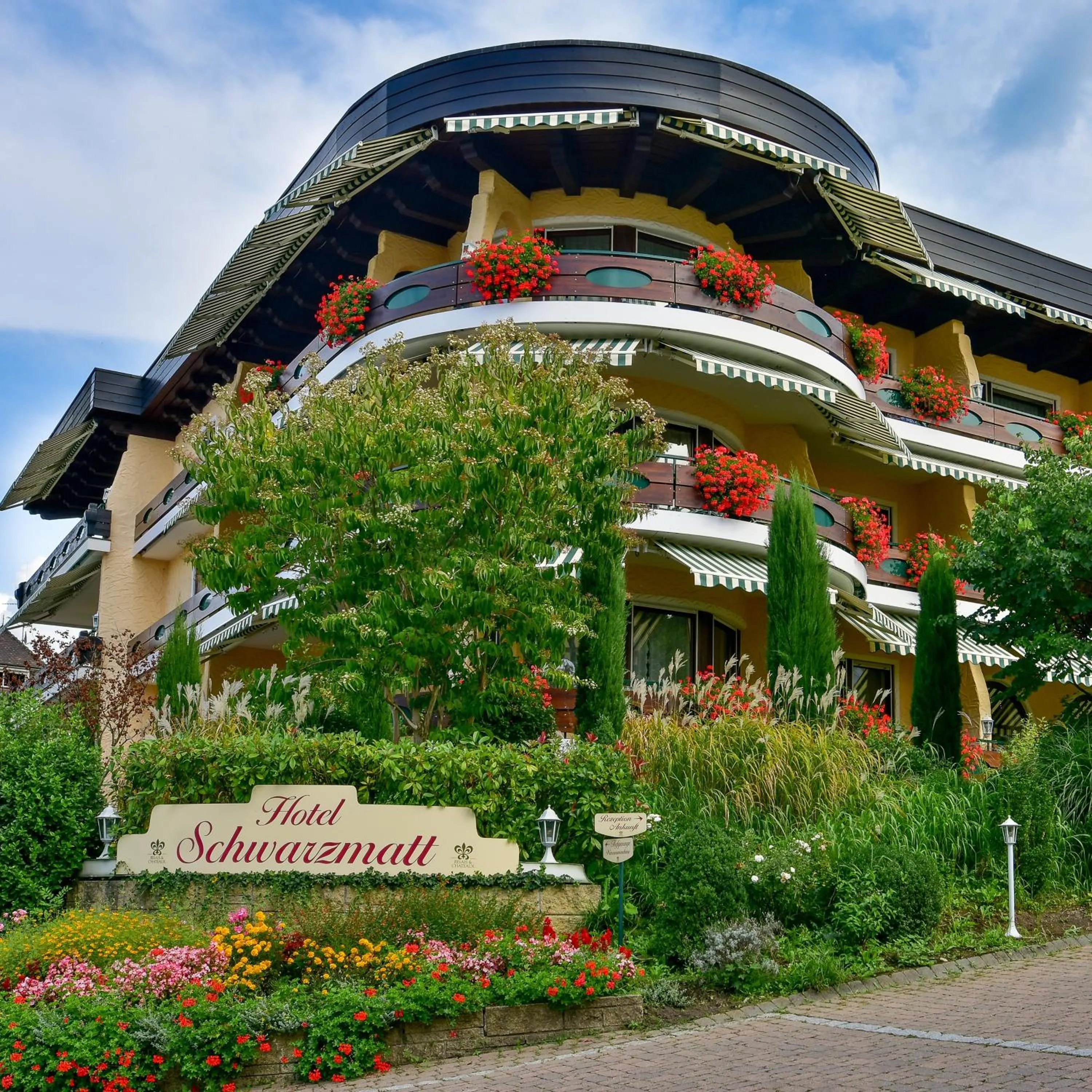 Property building in Relais & Châteaux Hotel Schwarzmatt