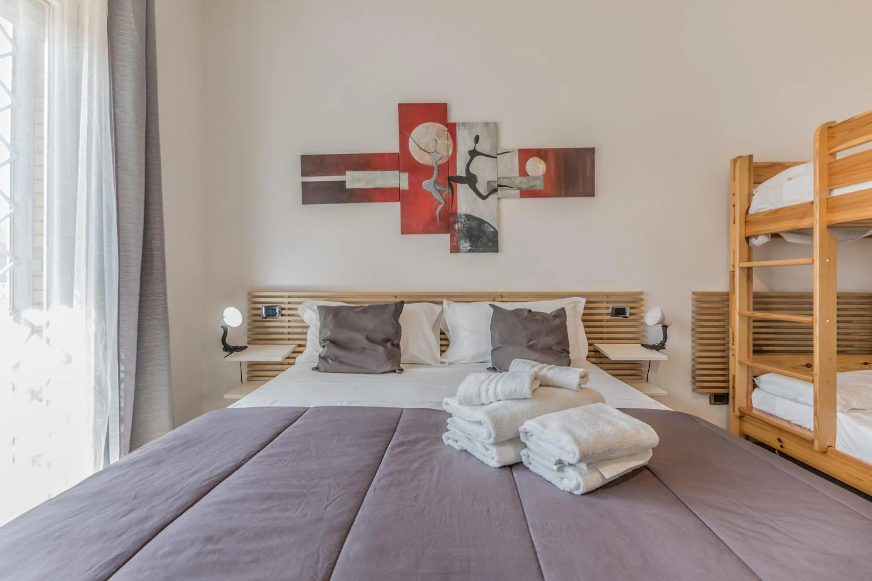 Bed in THAT'S AMORE FIUMICINO Airport