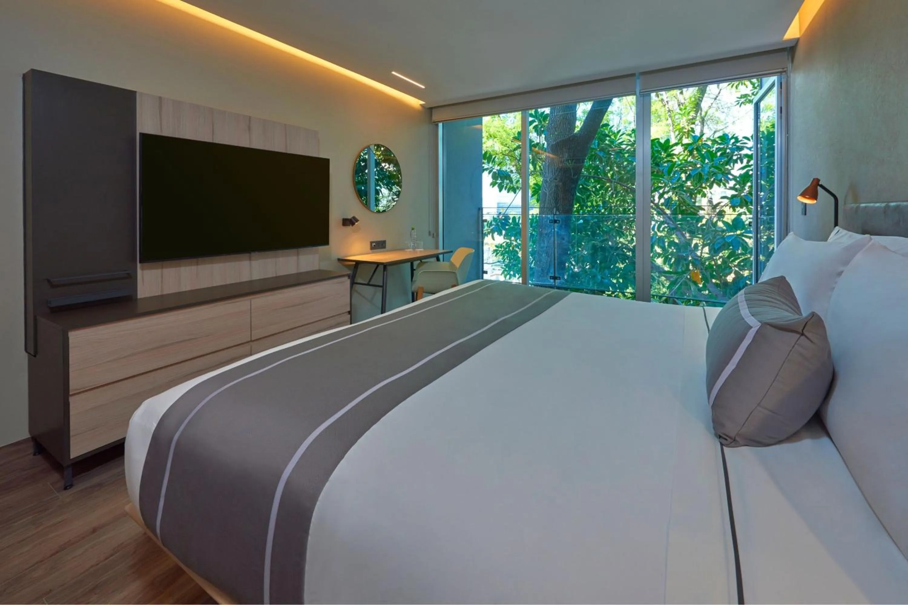 Bedroom, Bed in City Express Plus by Marriott Guadalajara Providencia