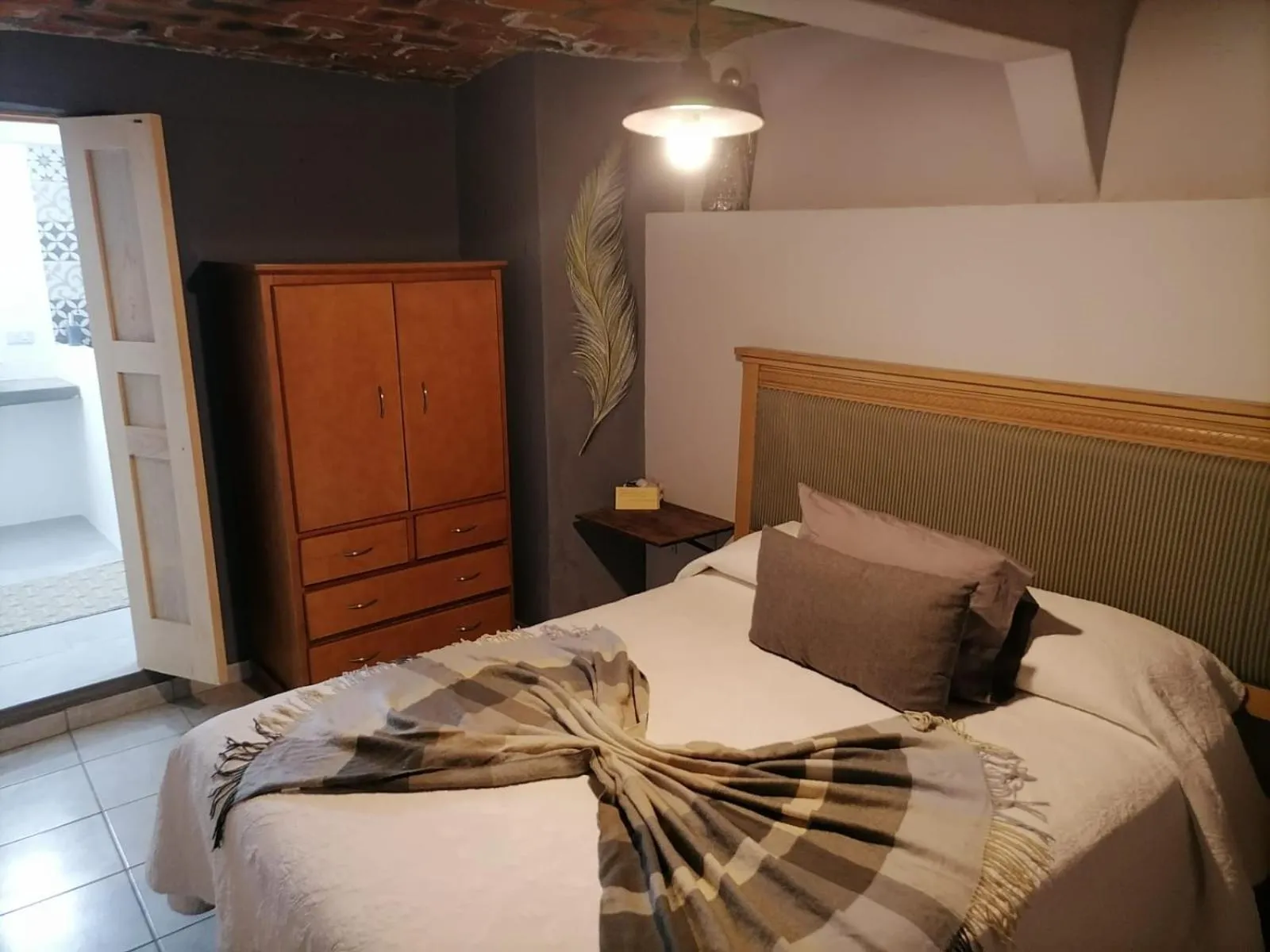 Bed in Hotel Santa Ana