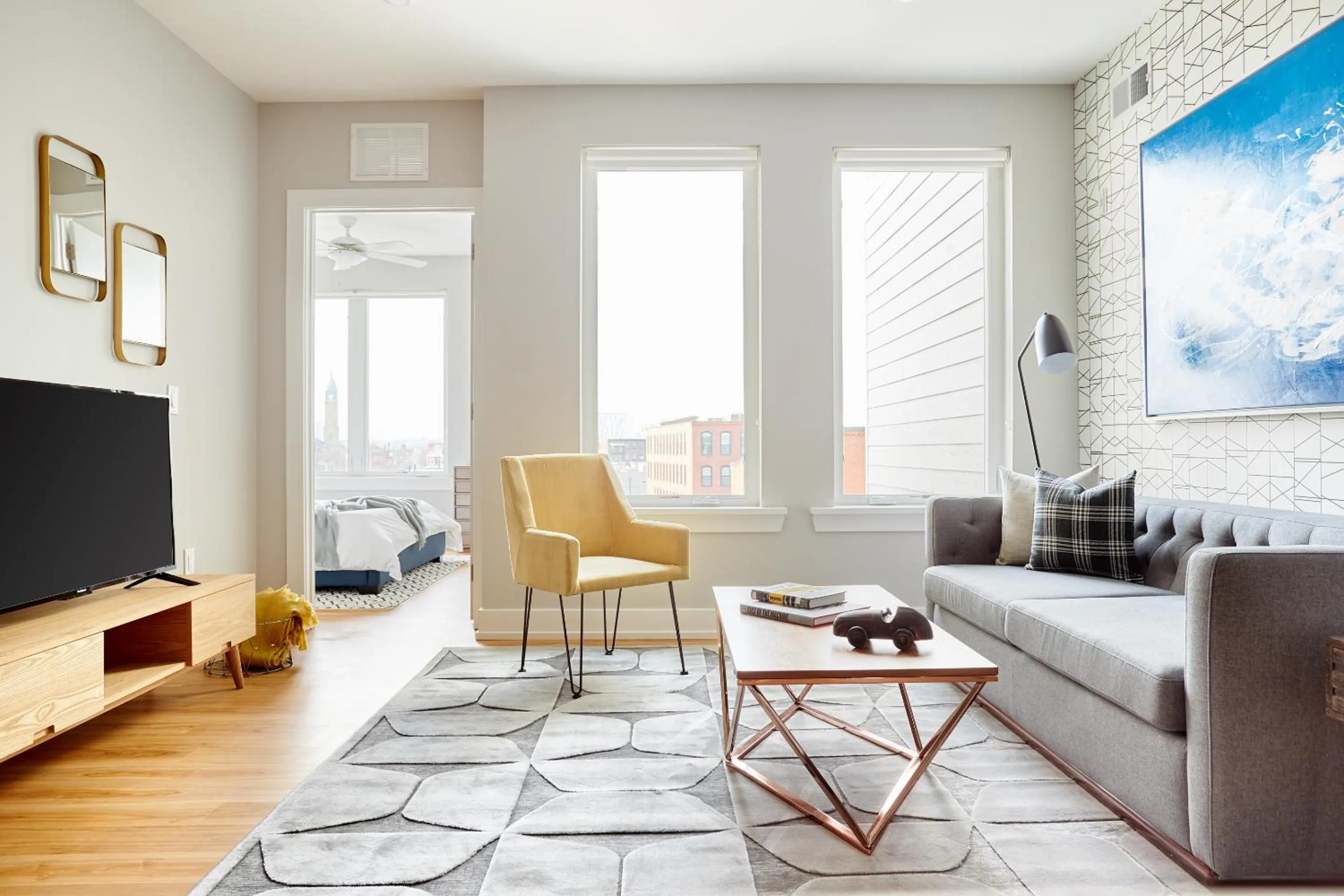 Living room in The Frankford Fishtown