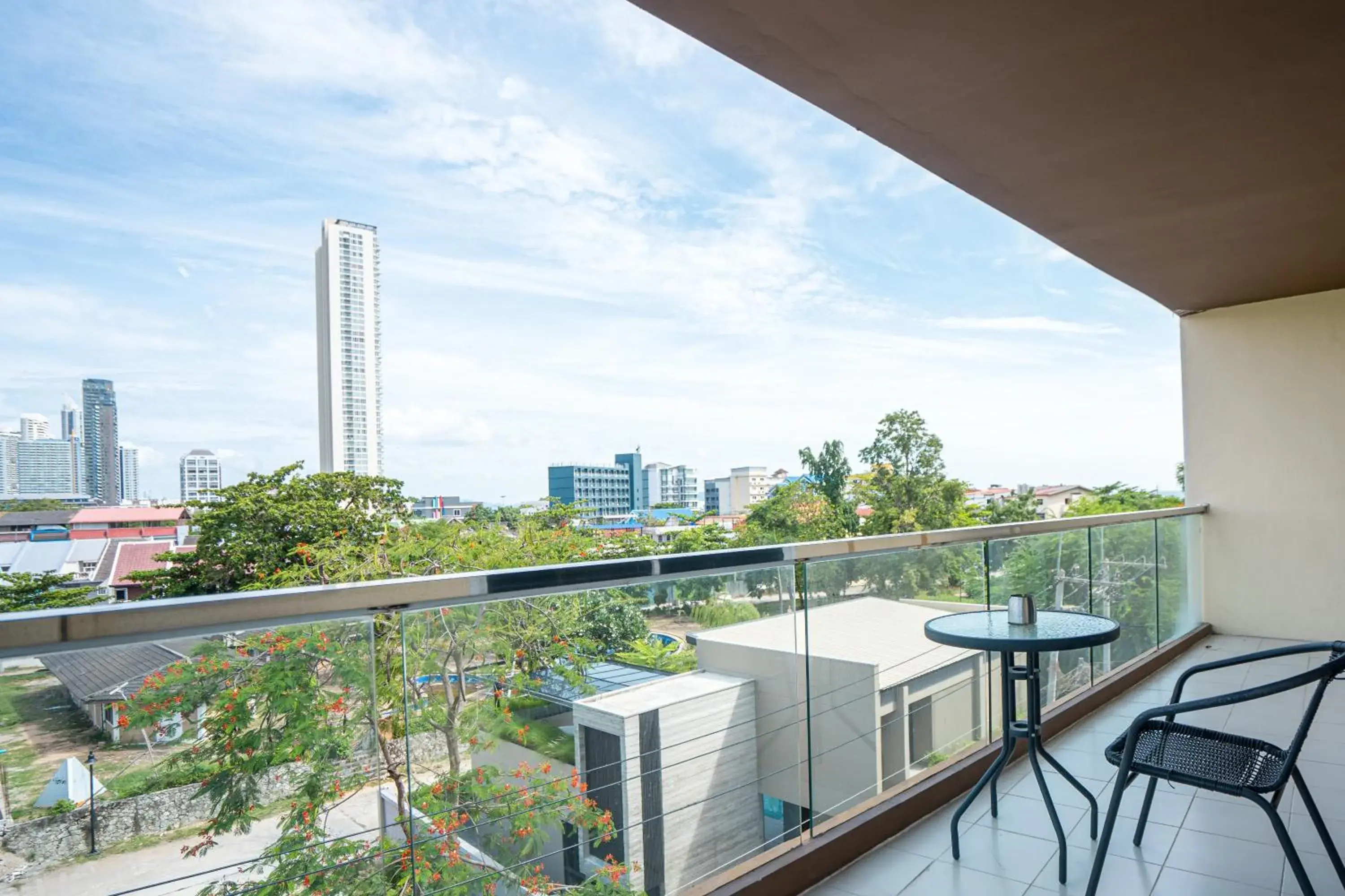 View (from property/room), Balcony/Terrace in HT9 Hotel