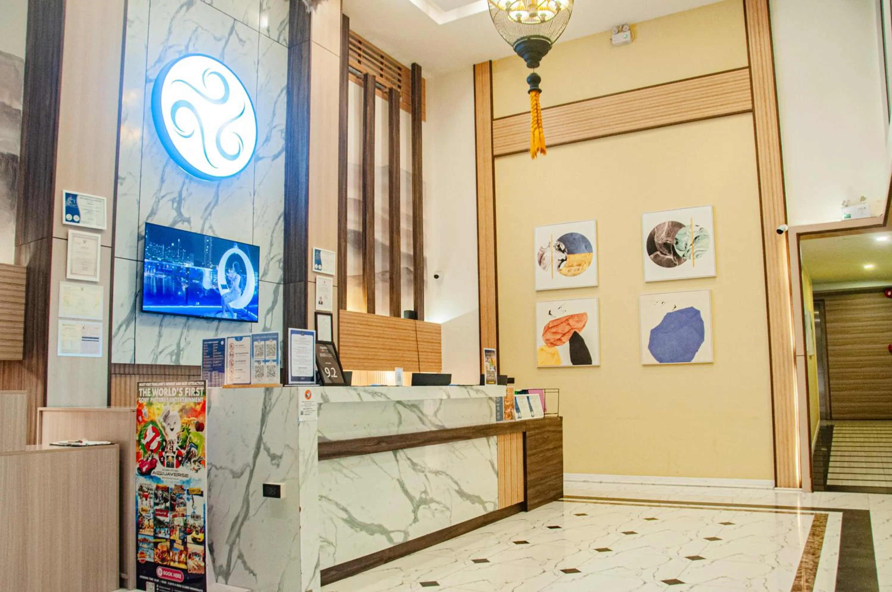 Lobby or reception in HT9 Hotel