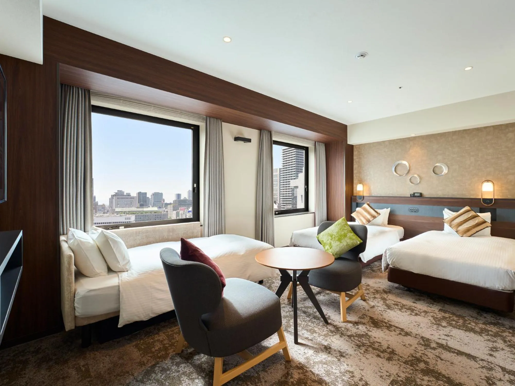 Photo of the whole room, Bed in Hotel Elcient Osaka Umeda