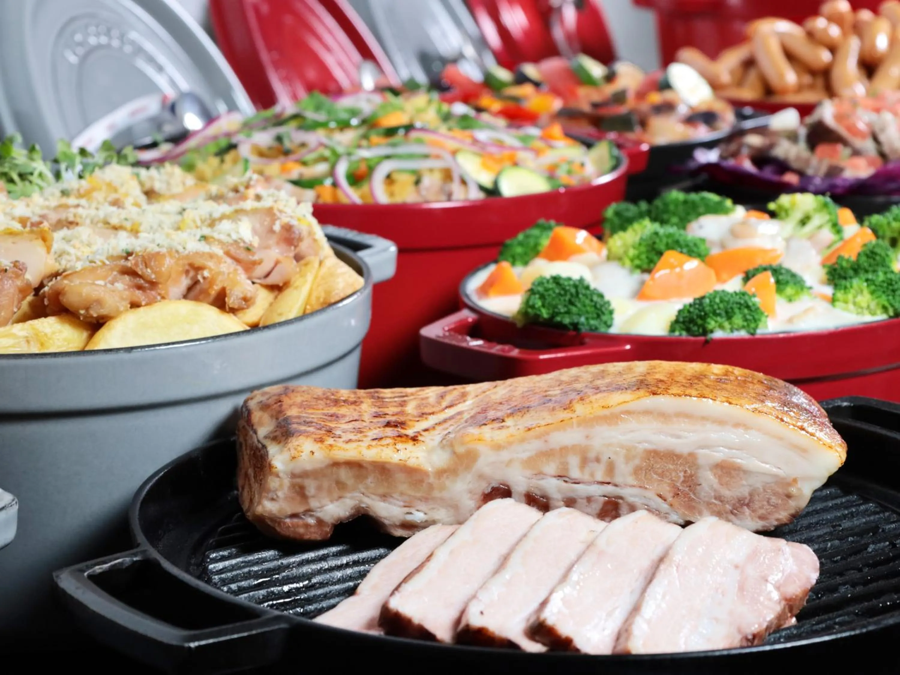 Buffet breakfast in Hotel Elcient Osaka Umeda