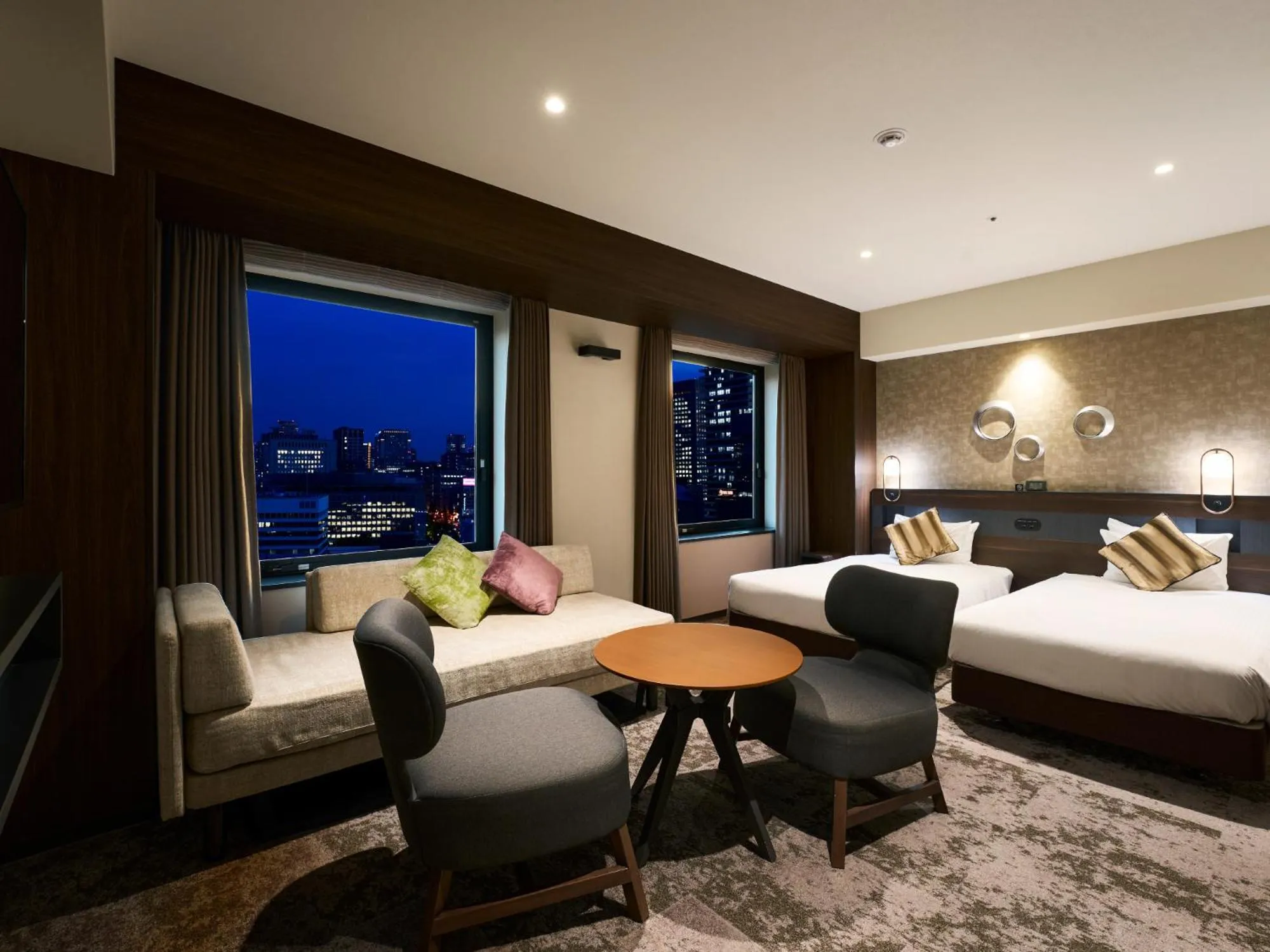 Bed in Hotel Elcient Osaka Umeda