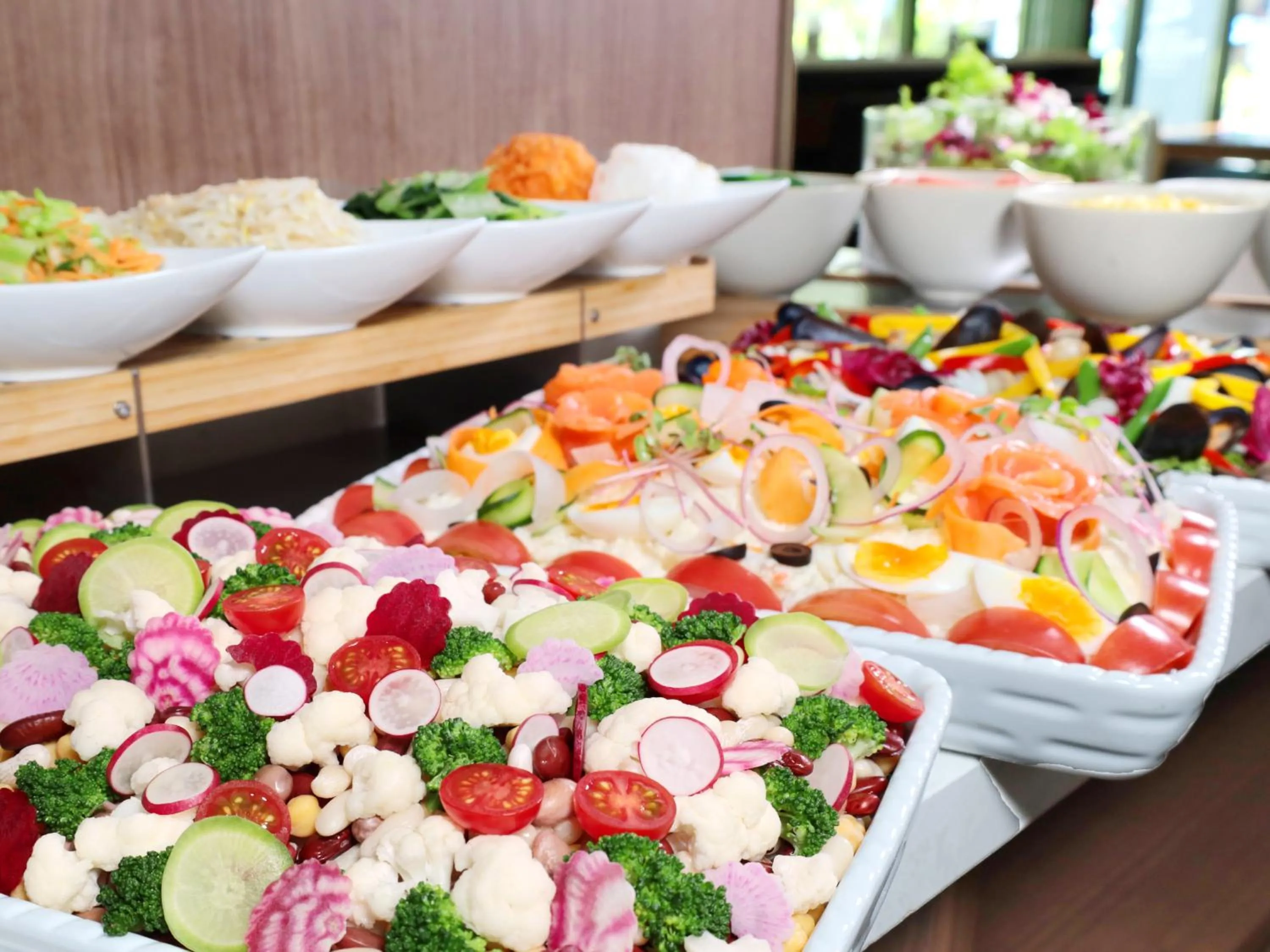 Buffet breakfast in Hotel Elcient Osaka Umeda