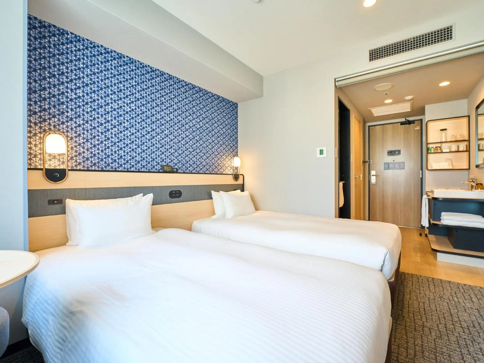 Photo of the whole room, Bed in Hotel Elcient Osaka Umeda