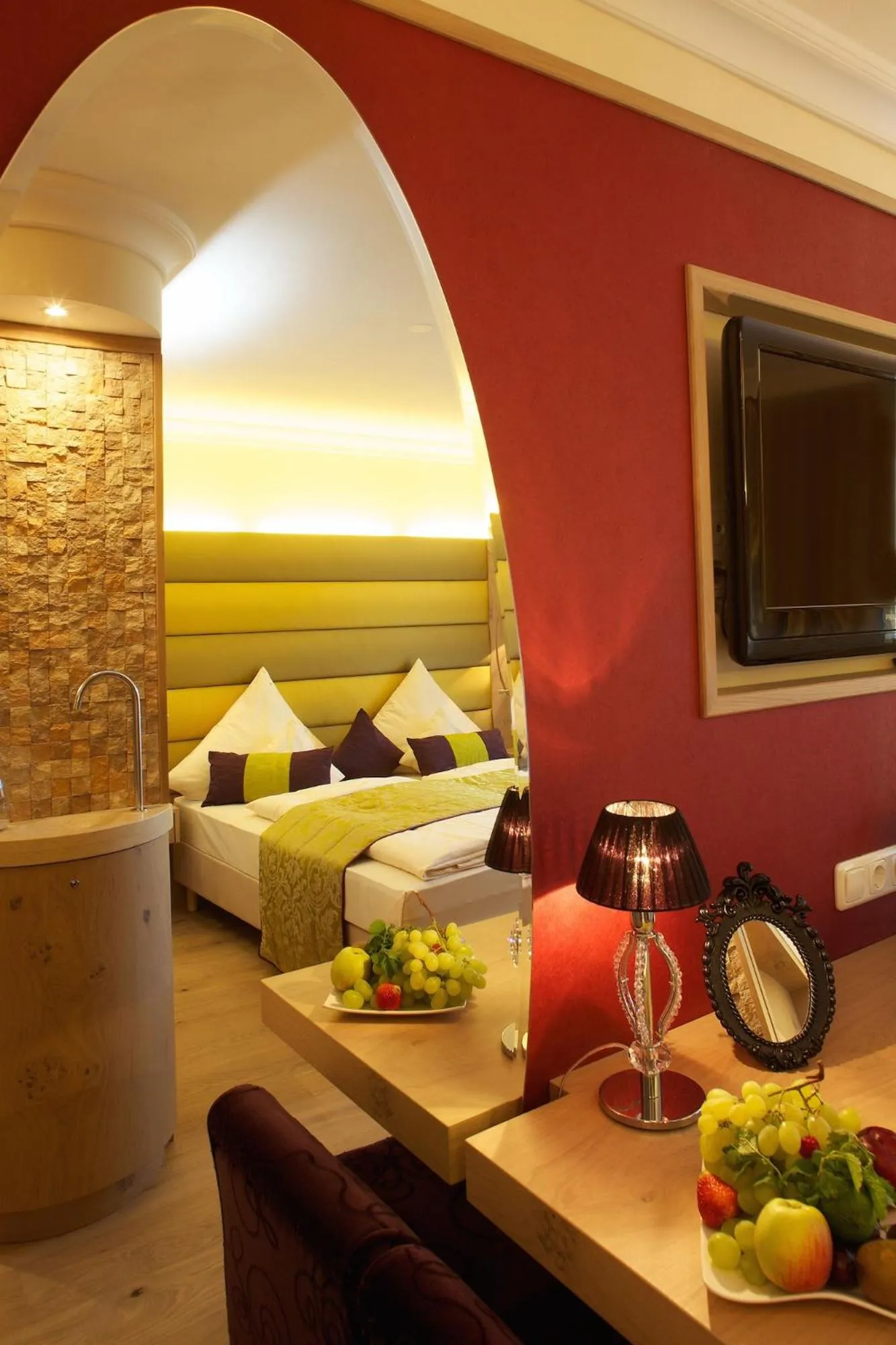 Bedroom, Bed in Hotel Das Rübezahl