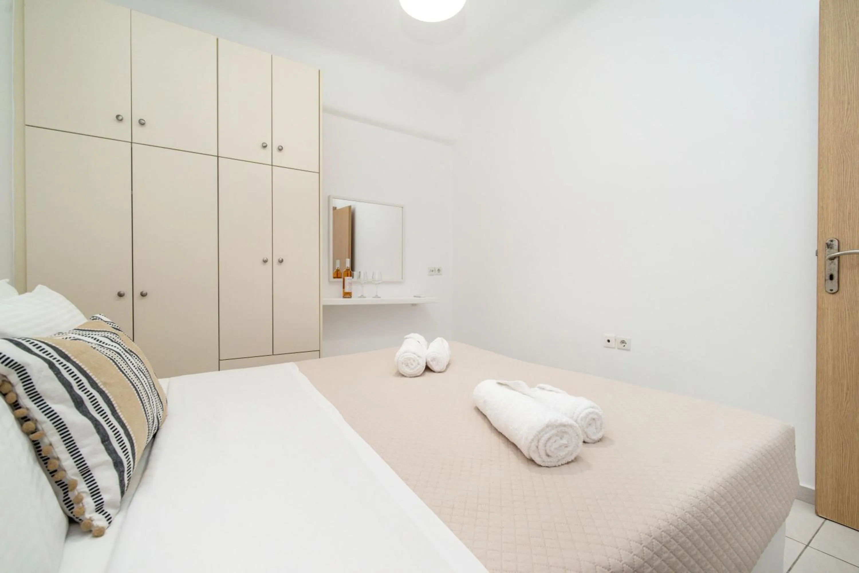 Bedroom in Overview Mykonos Apartments