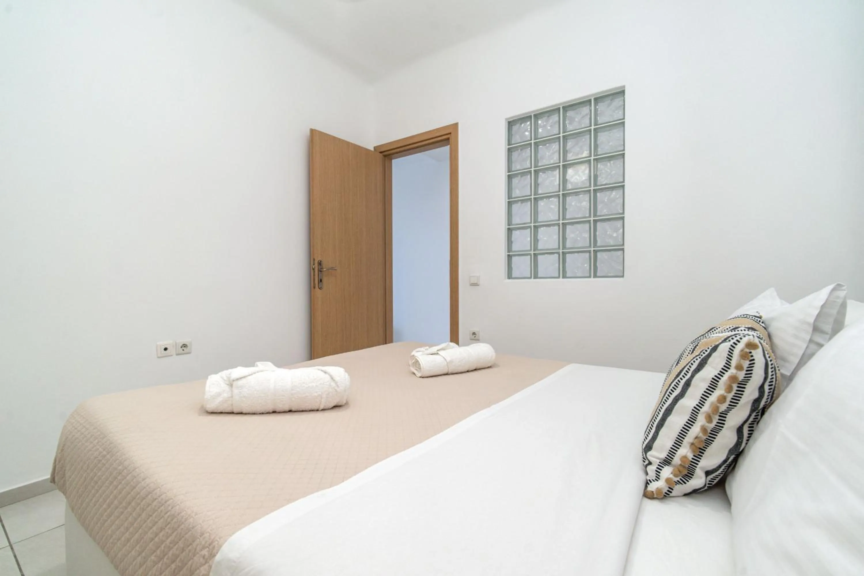 Bedroom in Overview Mykonos Apartments