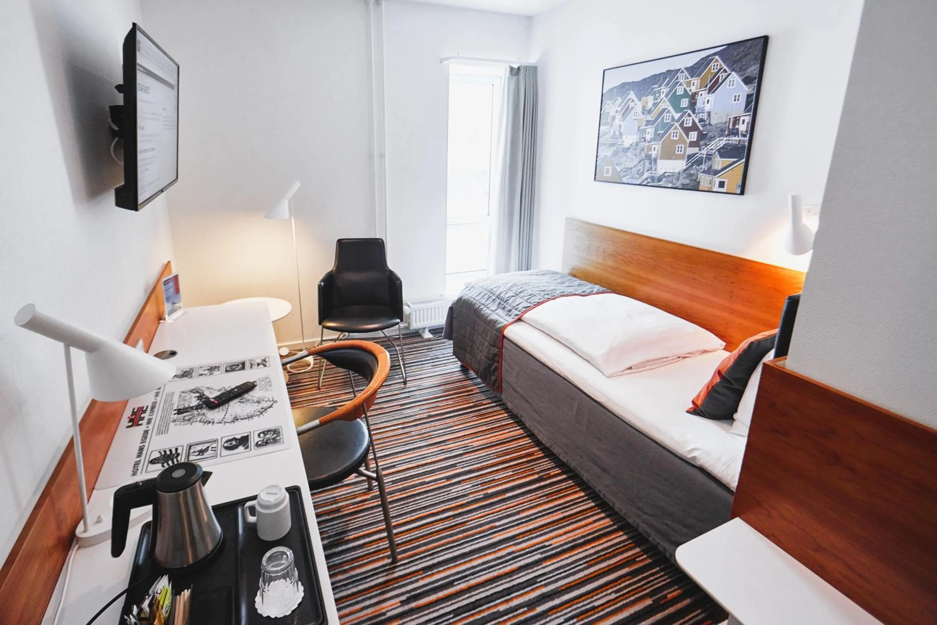 Bedroom, Bed in Hotel Hans Egede