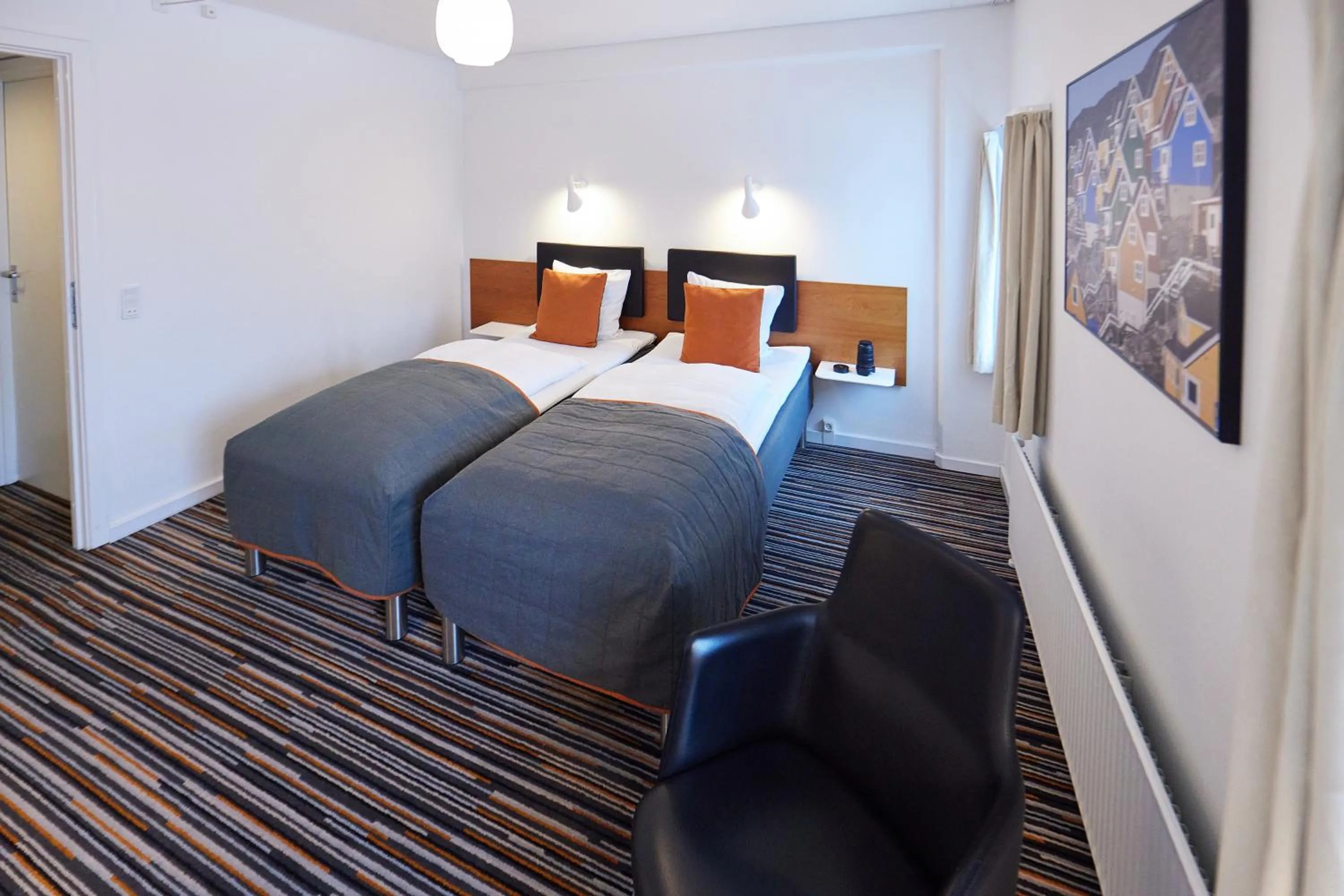 Bedroom, Bed in Hotel Hans Egede