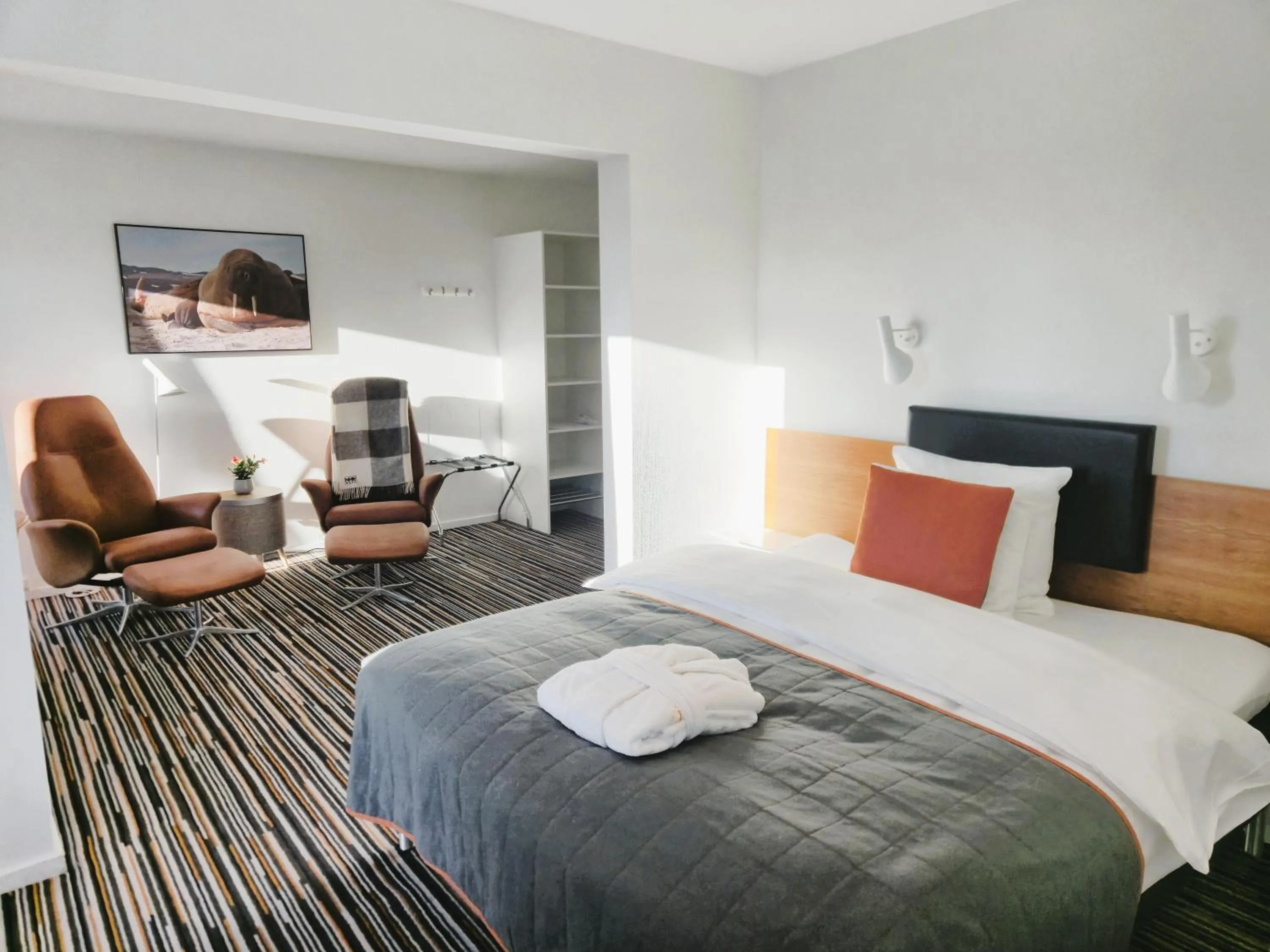 Bedroom, Bed in Hotel Hans Egede