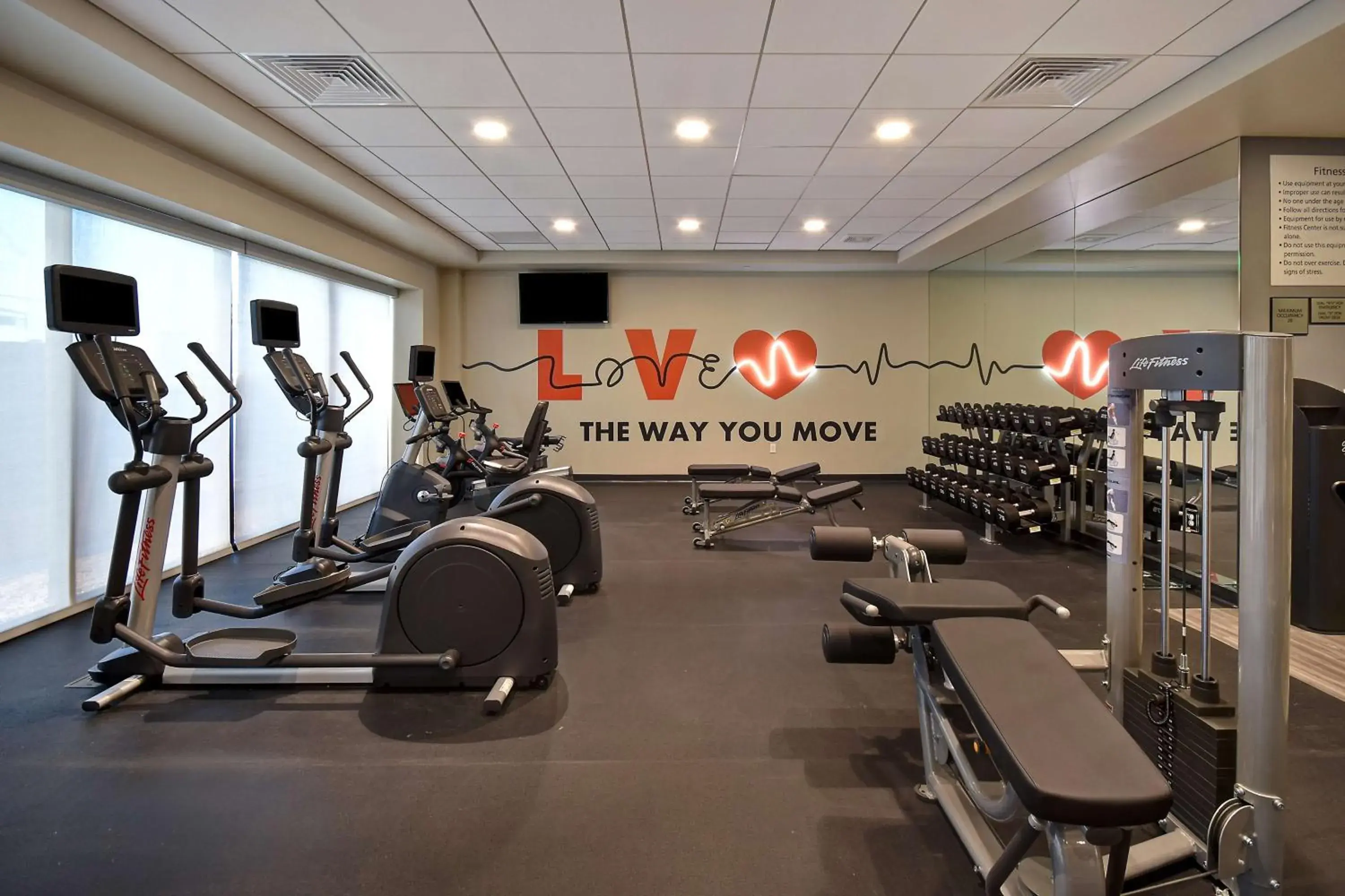 Fitness centre/facilities in Hampton Inn & Suites Las Vegas Convention Center - No Resort Fee Fitness centre/facilities in Hampton Inn & Suites Las Vegas Convention Center - No Resort Fee