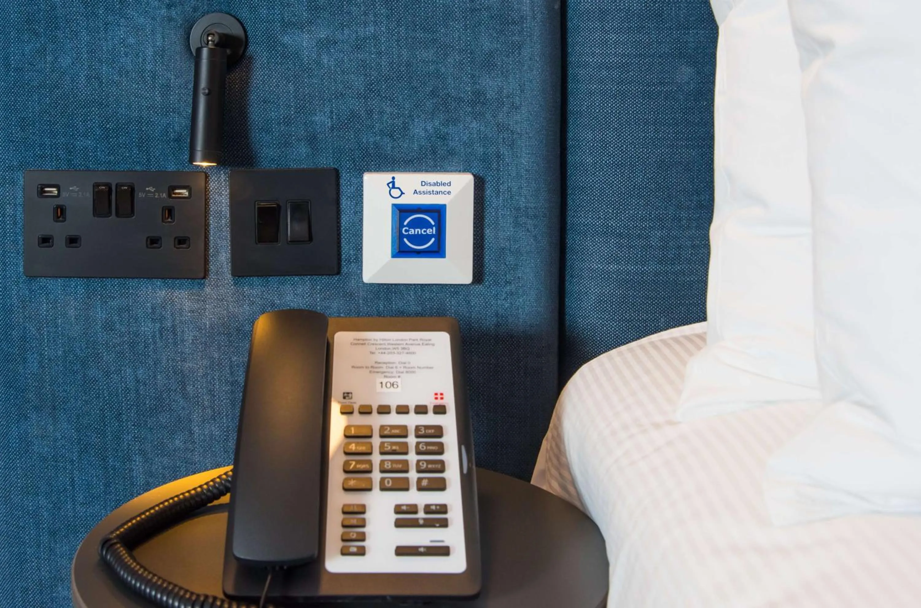 Bedroom in Hampton by Hilton London Park Royal