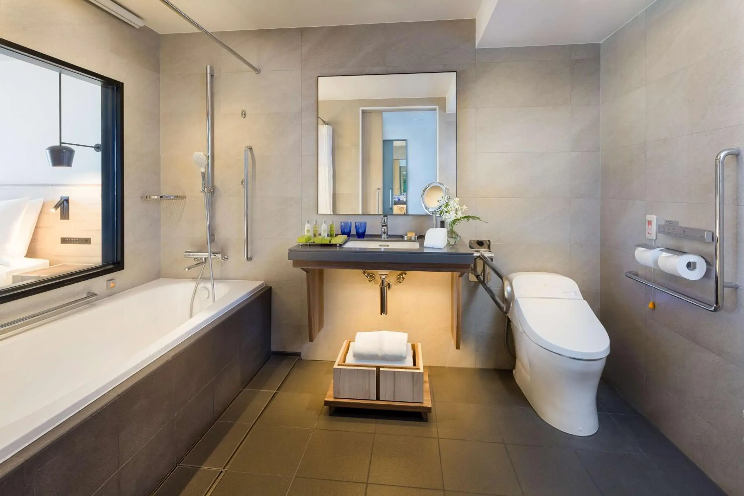 Bathroom in Hilton Okinawa Sesoko Resort Bathroom in Hilton Okinawa Sesoko Resort