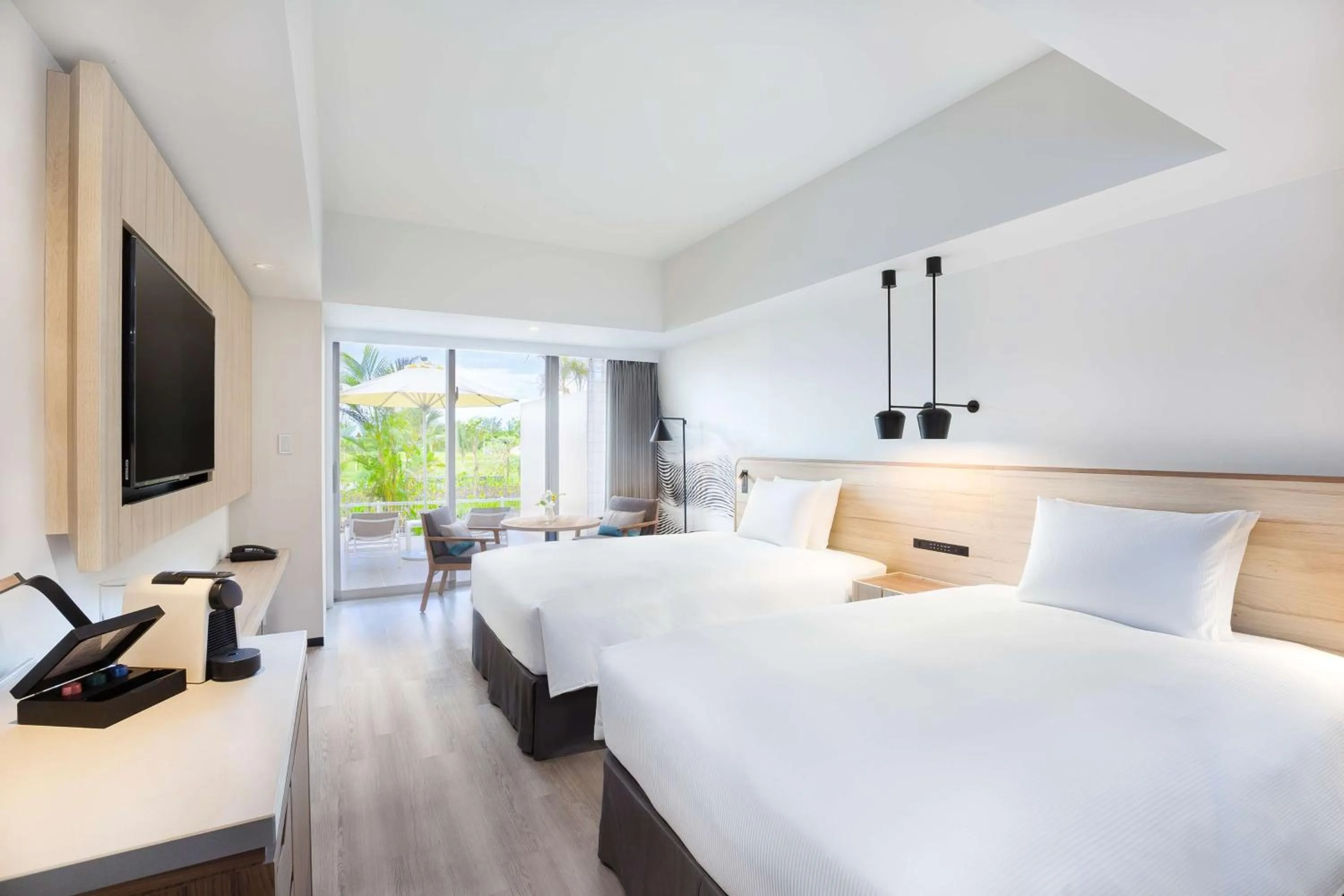 Bed in Hilton Okinawa Sesoko Resort