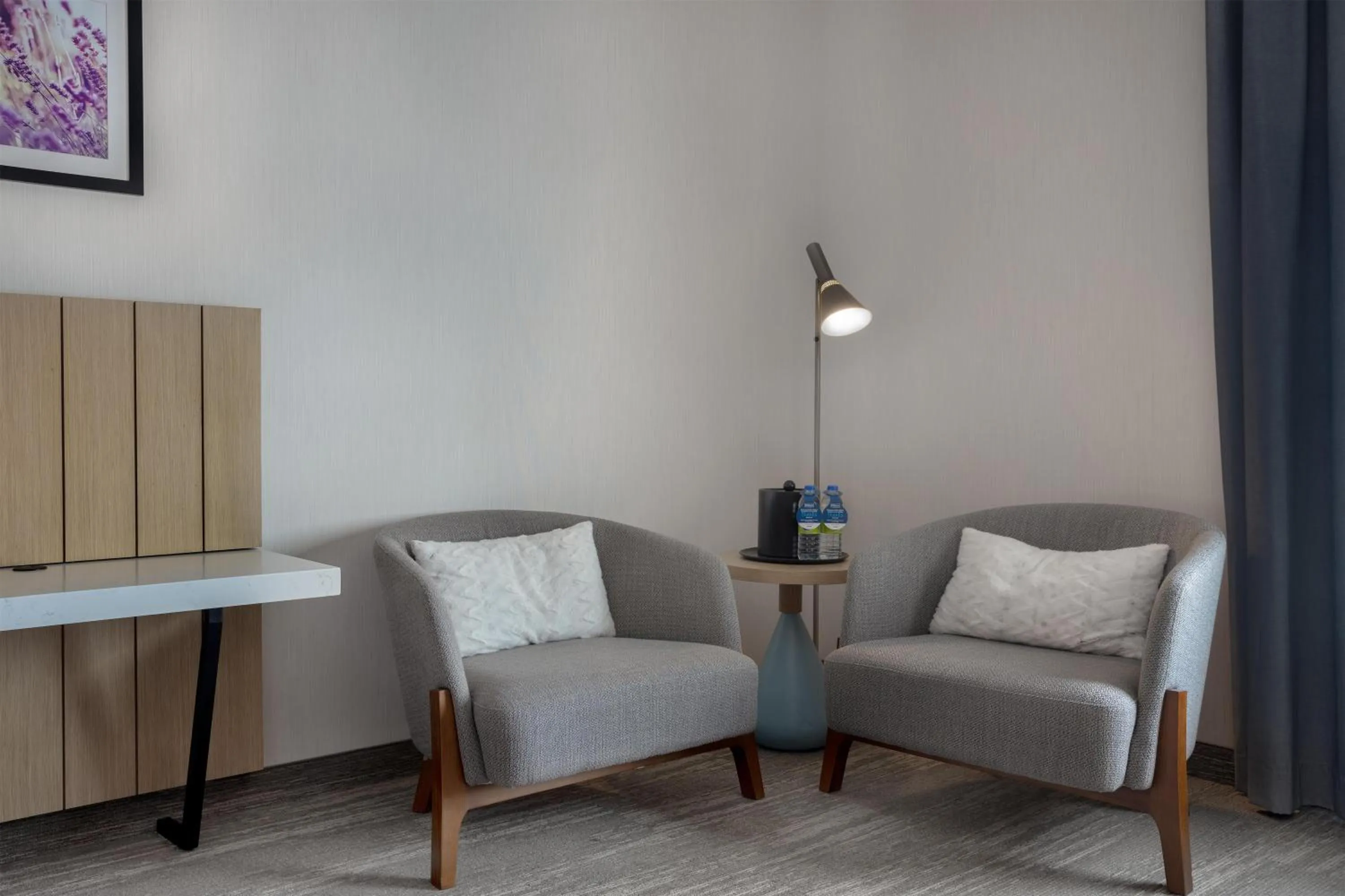 Living room in Hilton Garden Inn Sudbury, Ontario, Canada