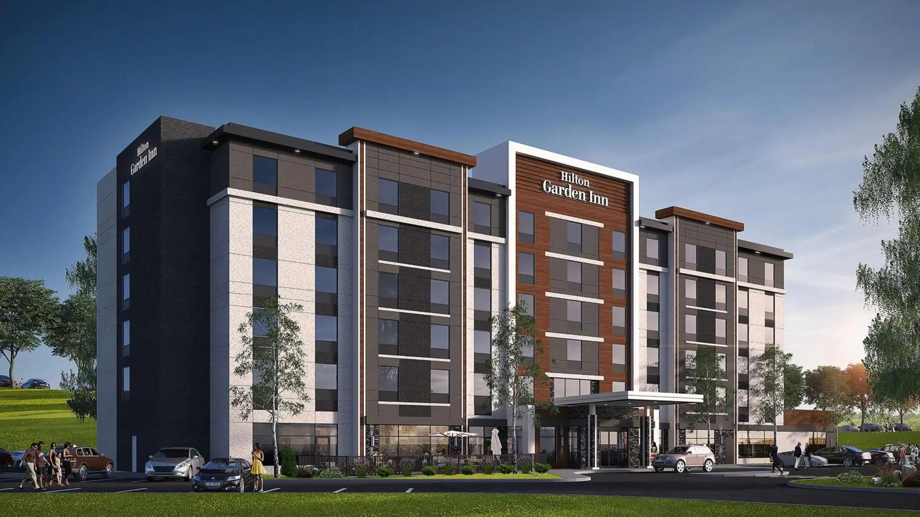 Property building in Hilton Garden Inn Sudbury, Ontario, Canada Property building in Hilton Garden Inn Sudbury, Ontario, Canada