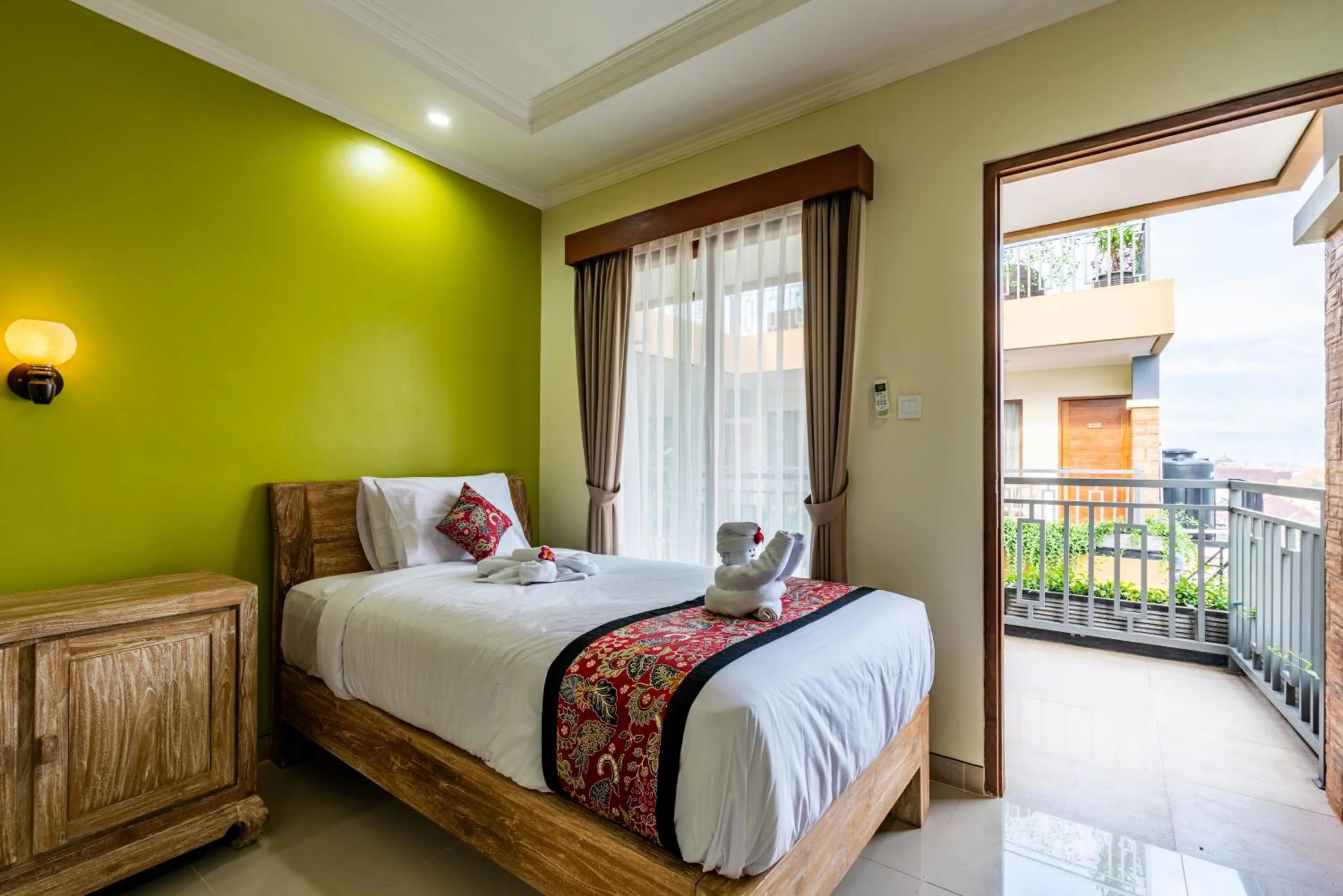 View (from property/room), Bed in Mejore Beach Hotel