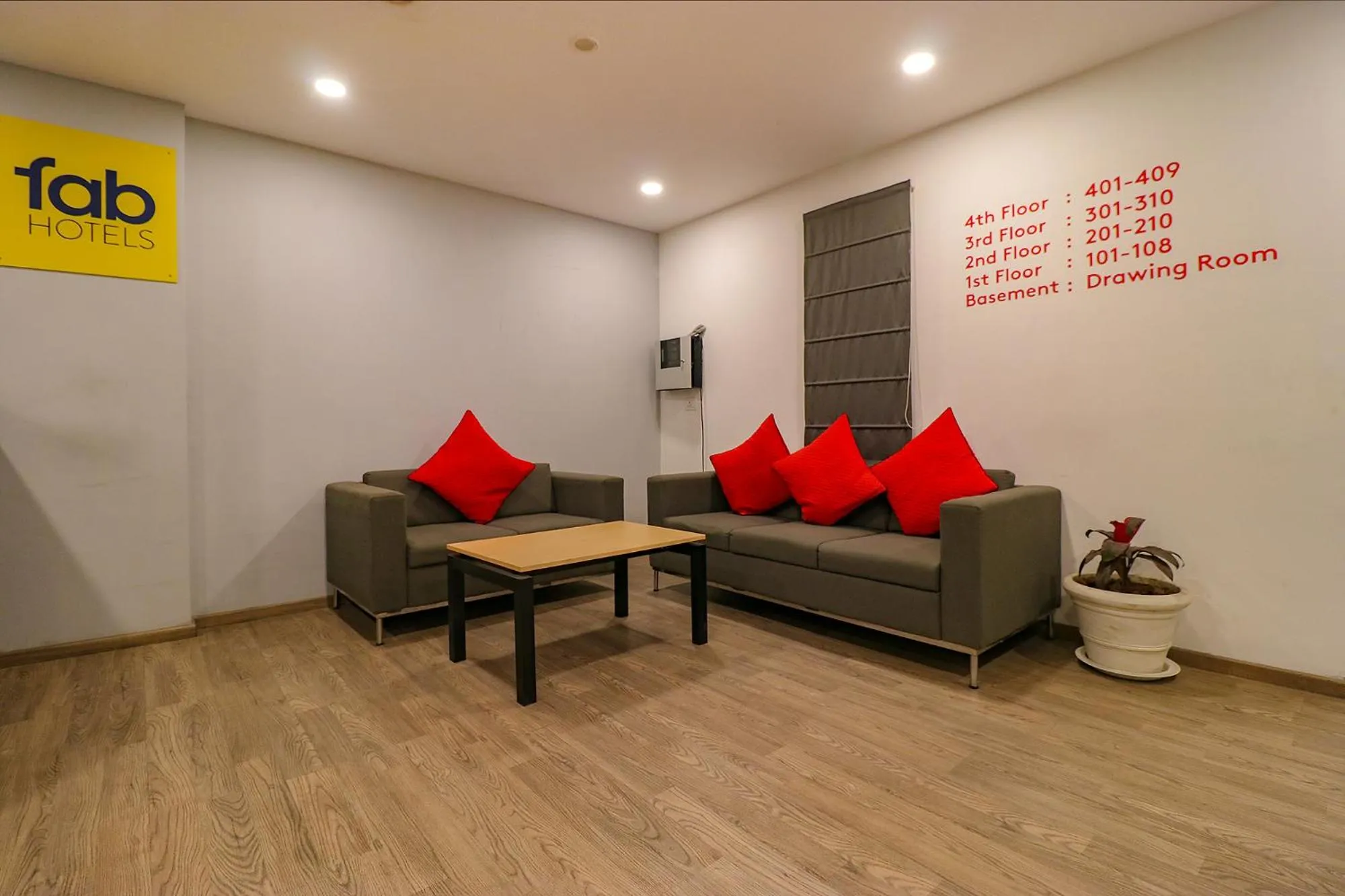 Living room in FabHotel Hargobind Enclave