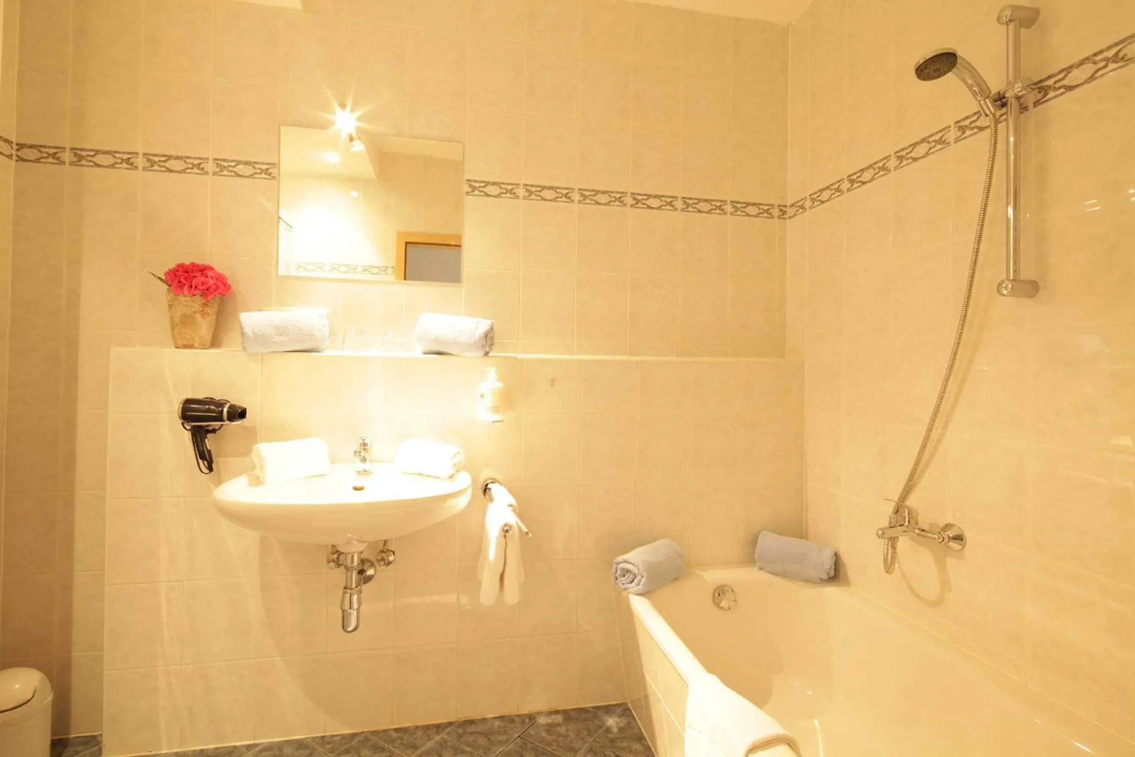 Bathroom in Aparthotel Alpenpark