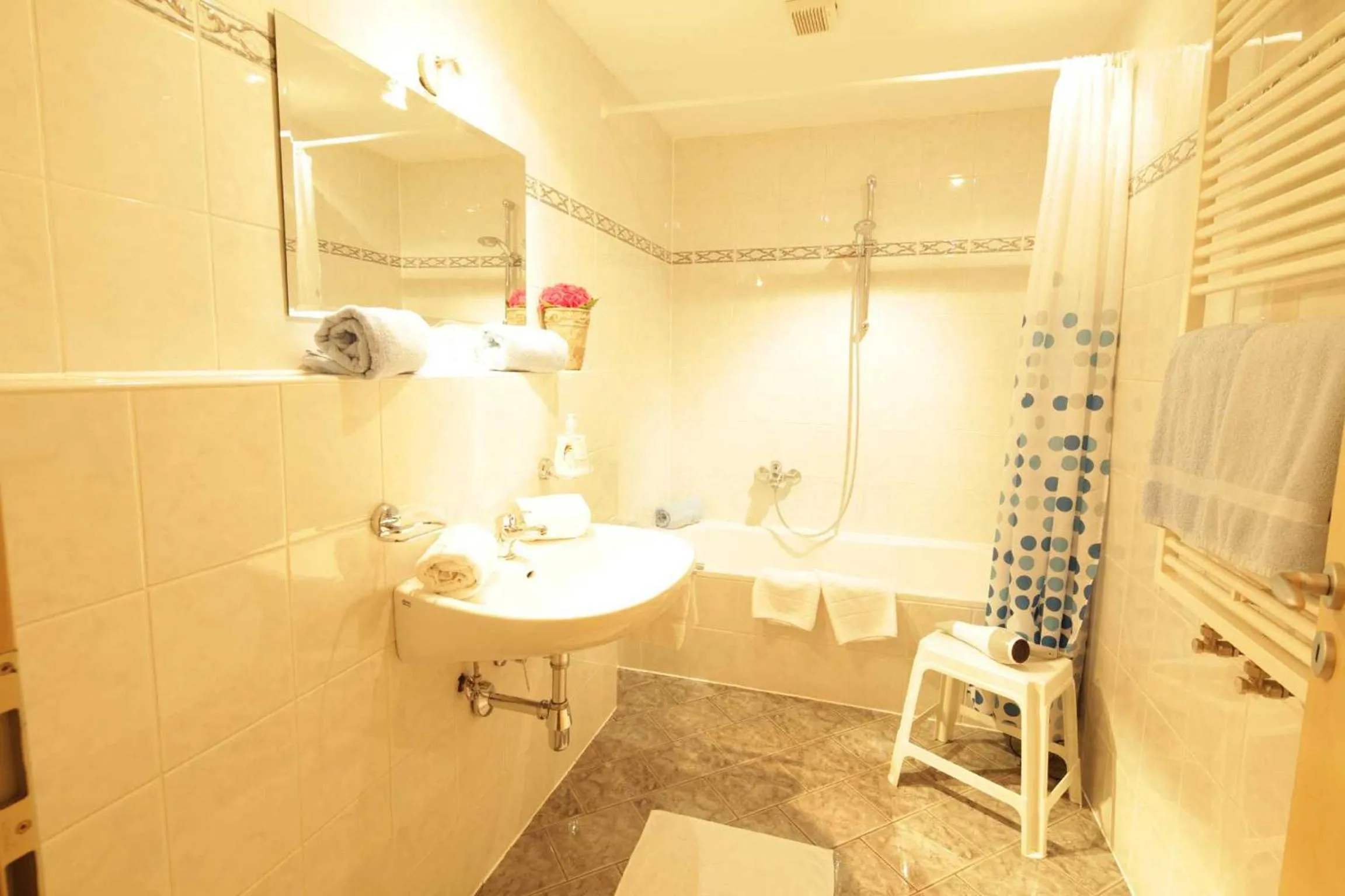 Bathroom in Aparthotel Alpenpark