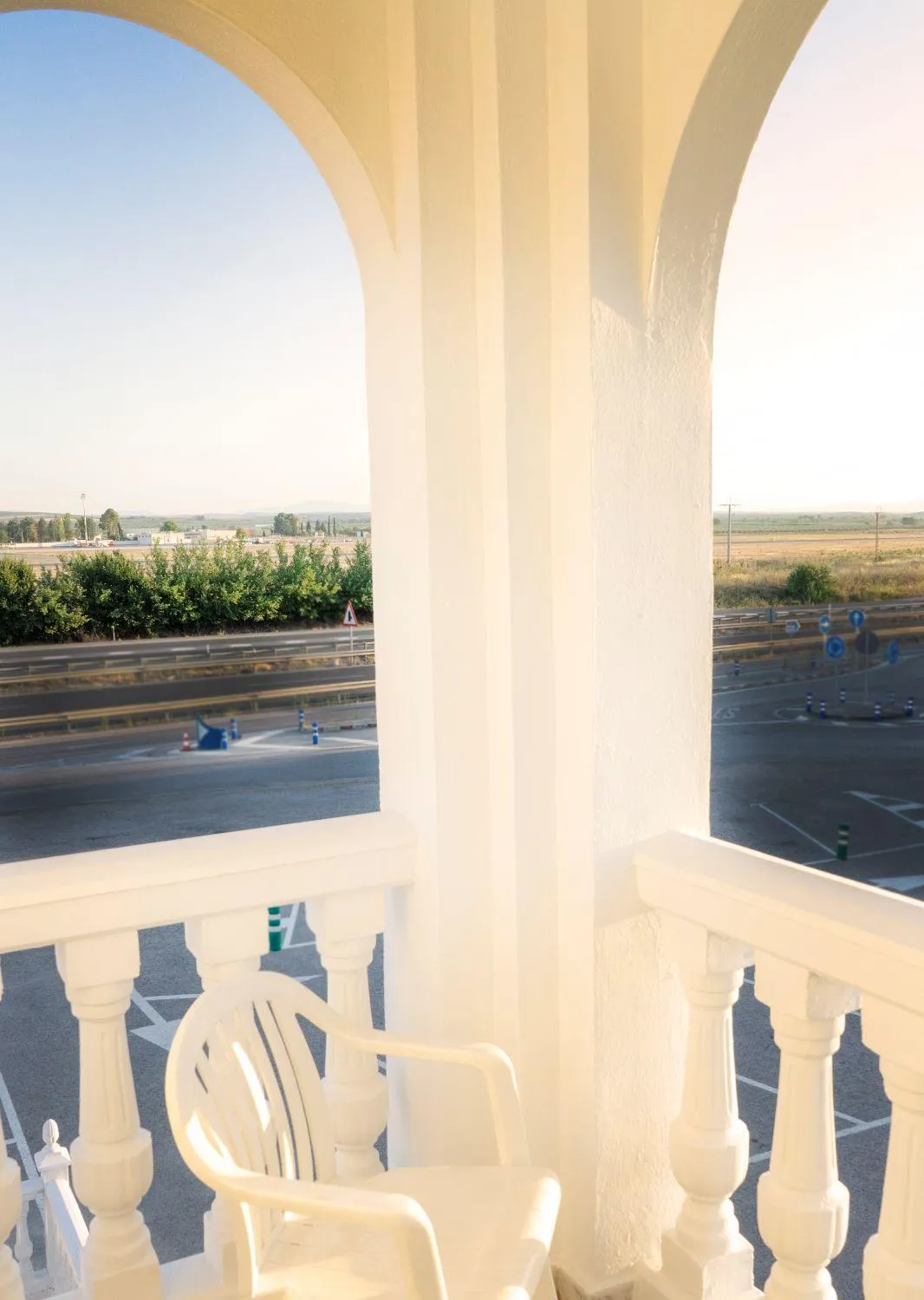 Balcony/Terrace in Hotel El Cruce Chauchina