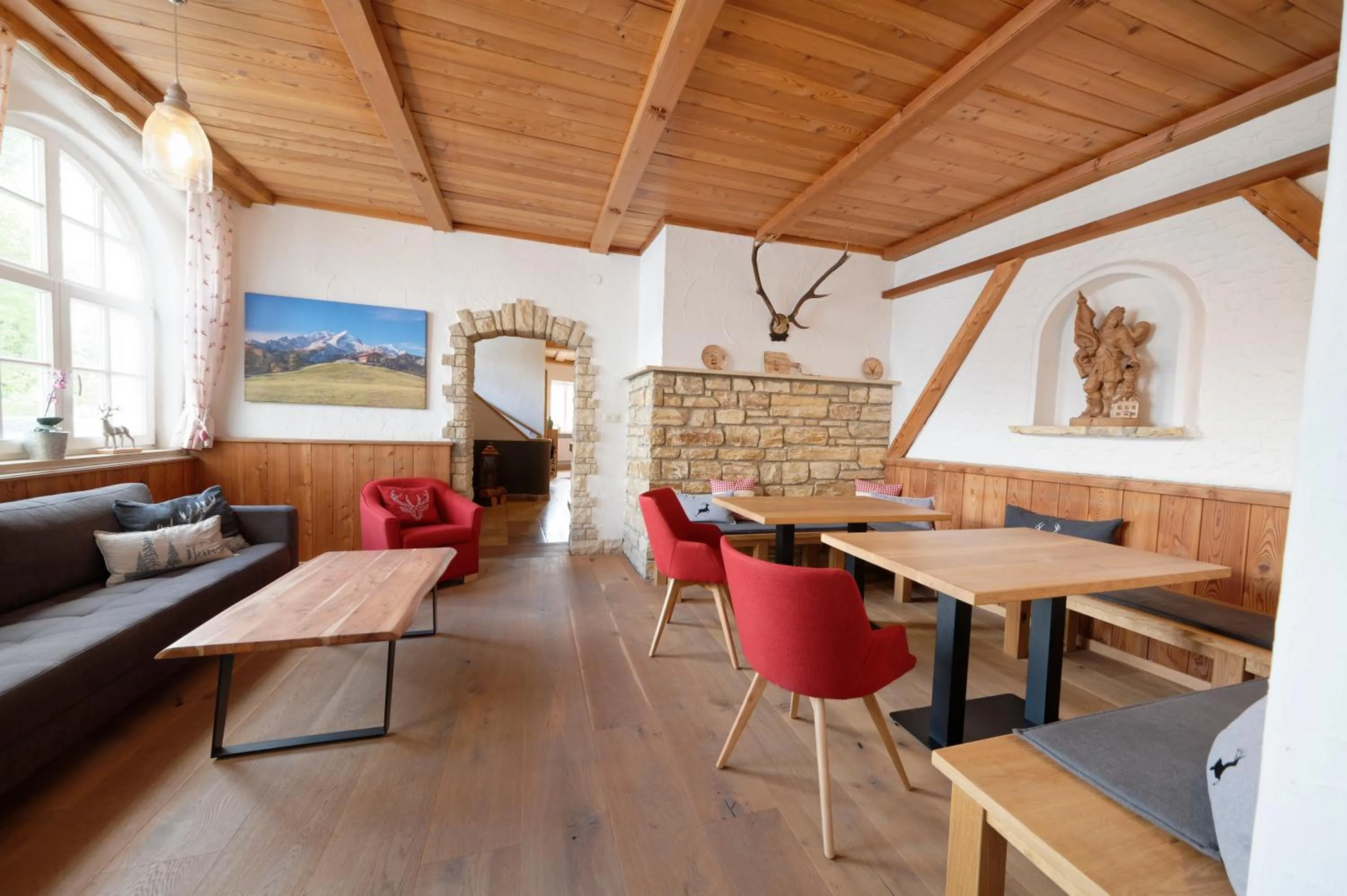 Lobby or reception in Hotel garni Alpengruss