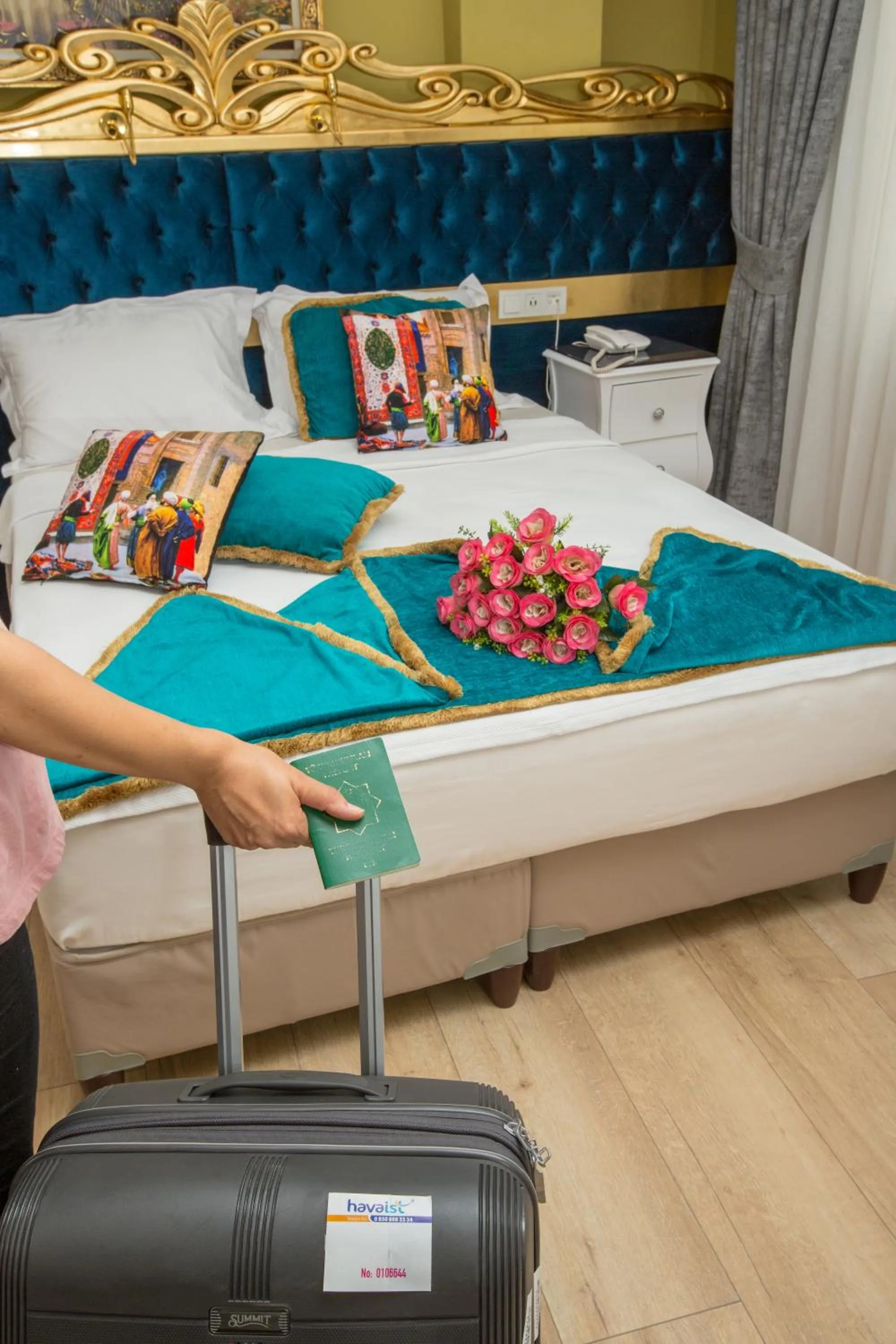 Bed in Atlantis Royal Hotel