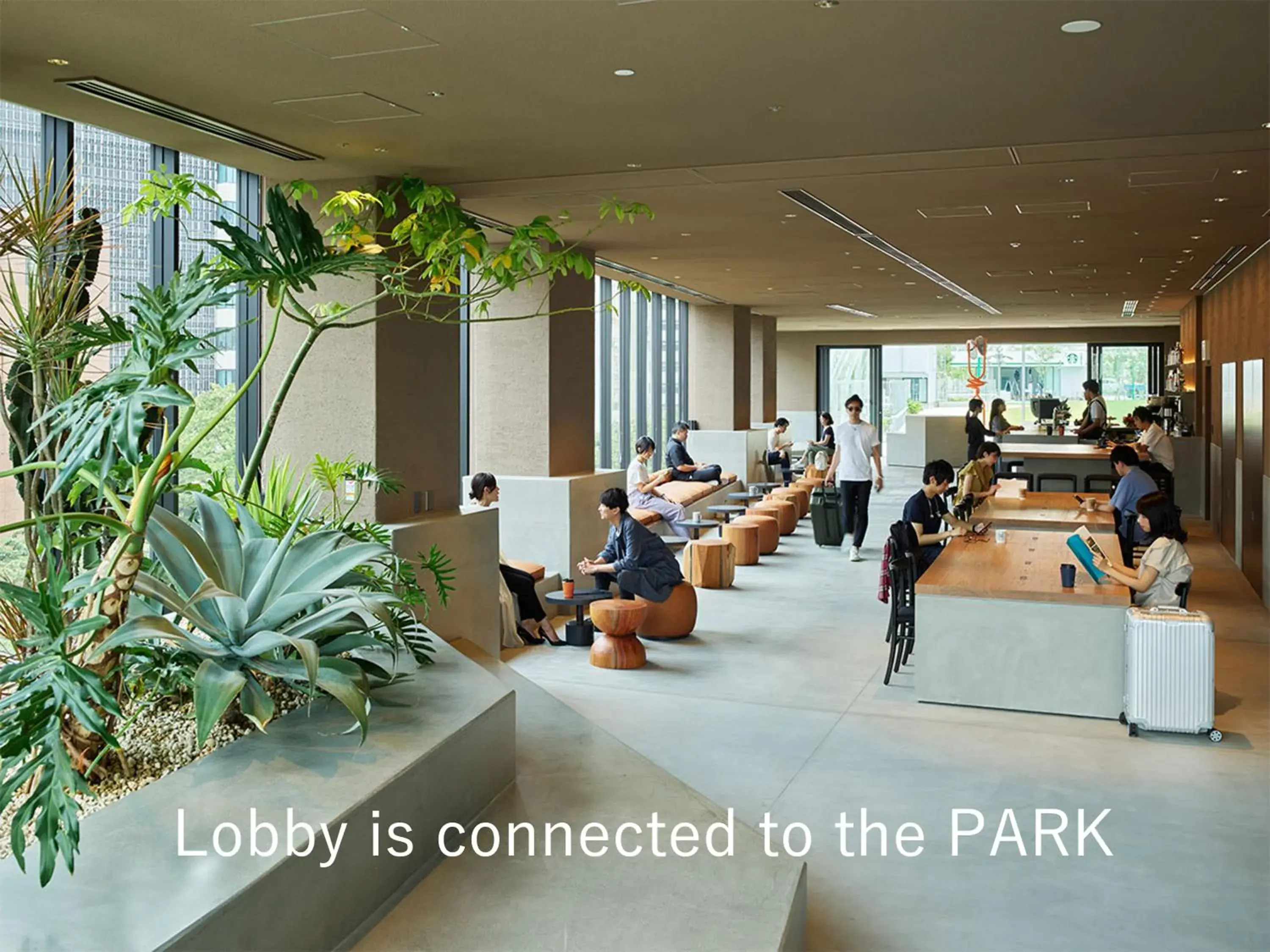 Lobby or reception in sequence MIYASHITA PARK - Shibuya Lobby or reception in sequence MIYASHITA PARK - Shibuya
