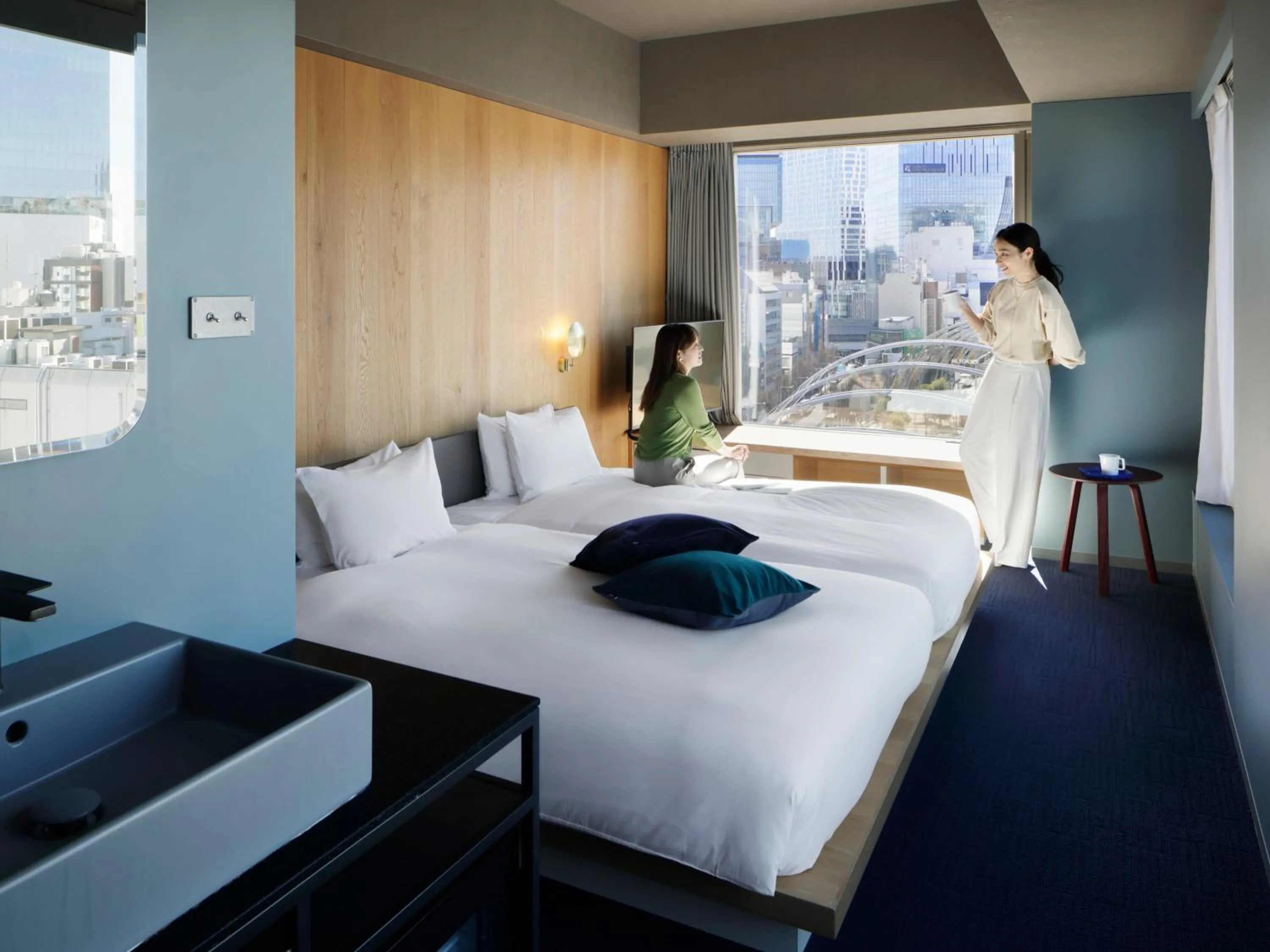 Photo of the whole room, Bed in sequence MIYASHITA PARK - Shibuya