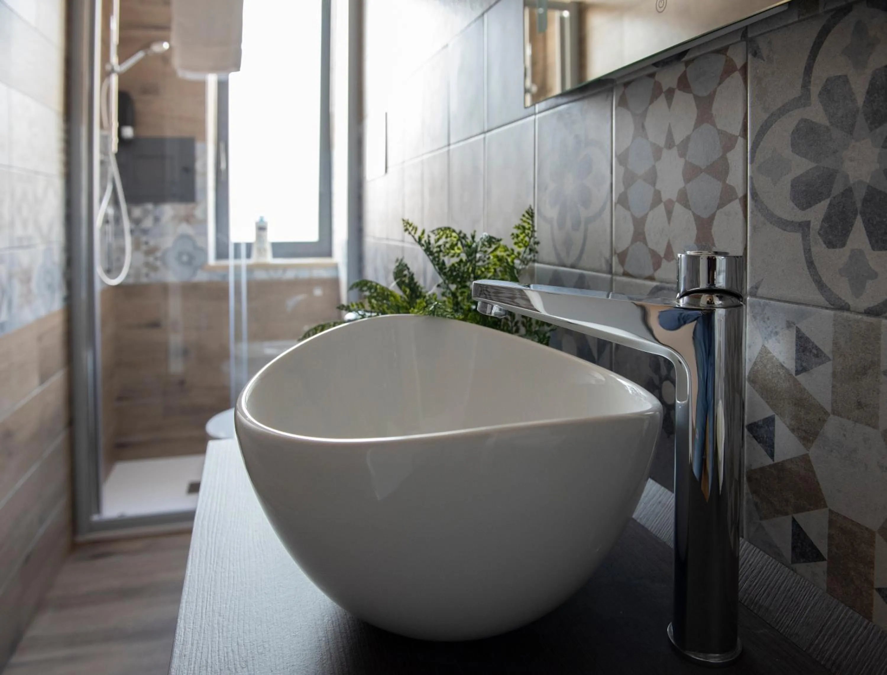 Bathroom in Famalu apartments