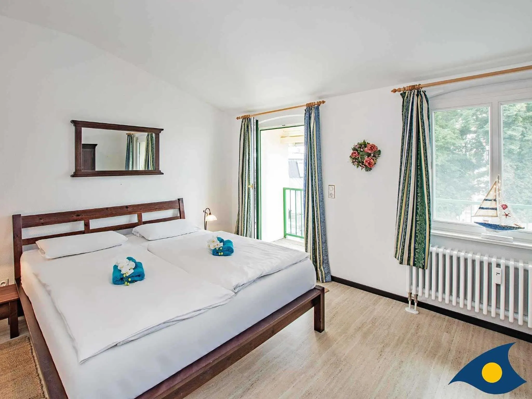 Bed in Villa Waldblick Whg 08