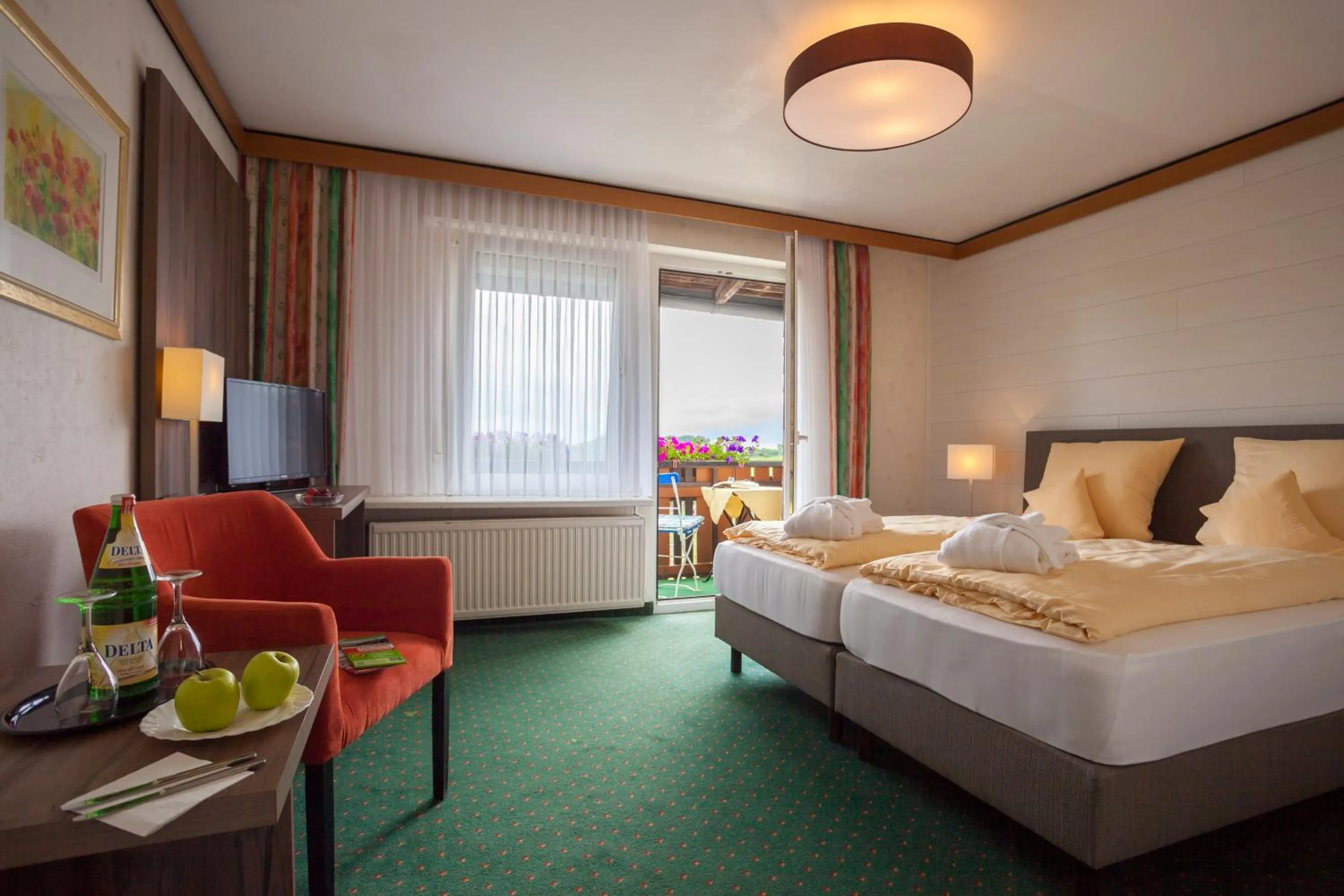Bed in Hotel Berghof