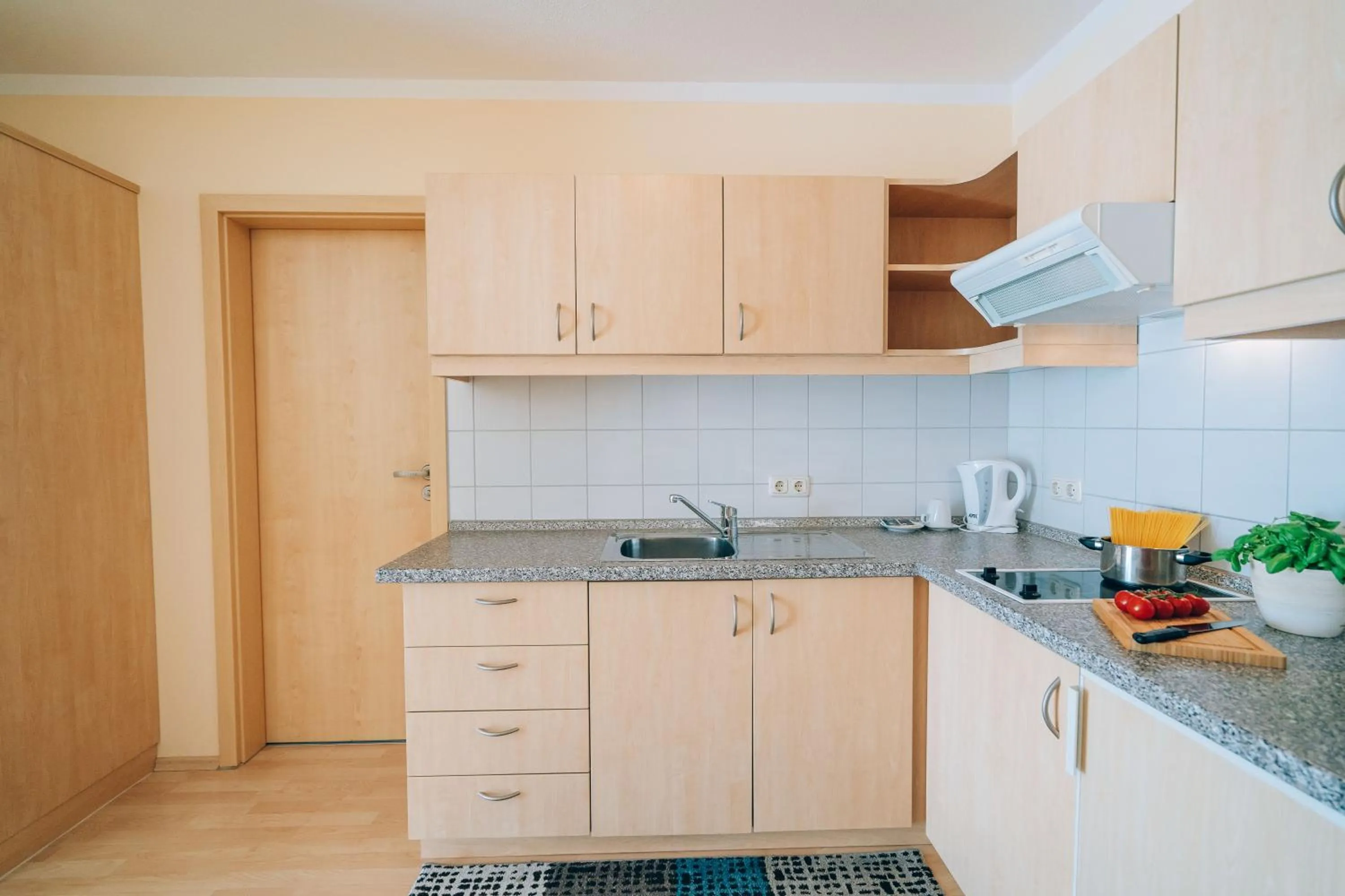 Kitchen or kitchenette in Hotel Abenstal