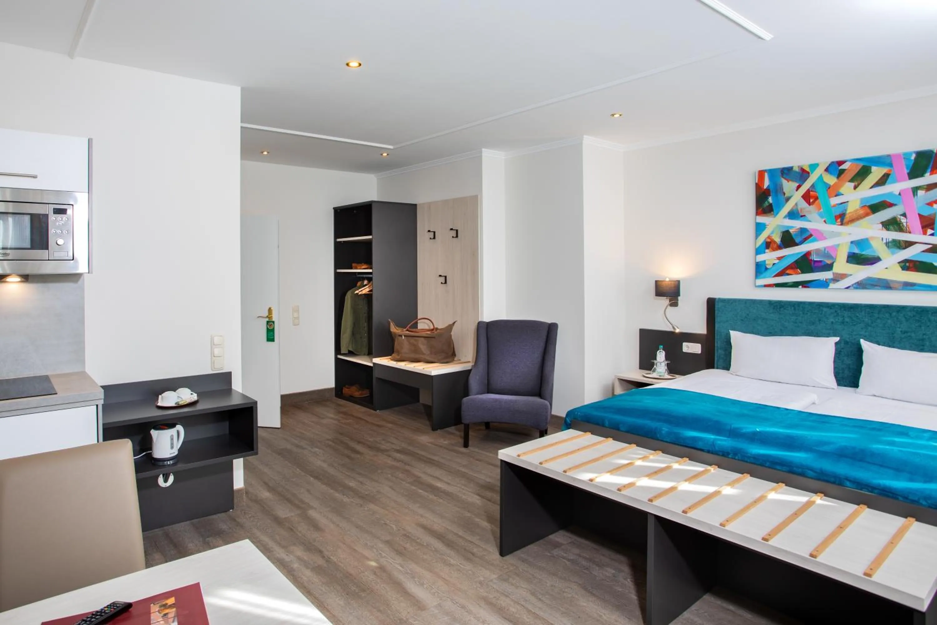 Bed in Boardinghouse Hotel Münchner Hof Pfarrkirchen