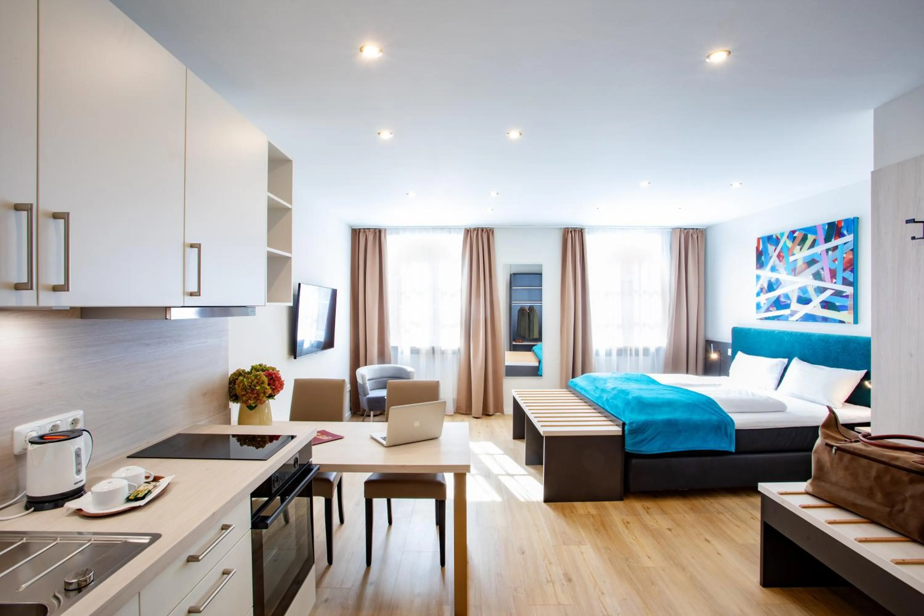 Bed in Boardinghouse Hotel Münchner Hof Pfarrkirchen