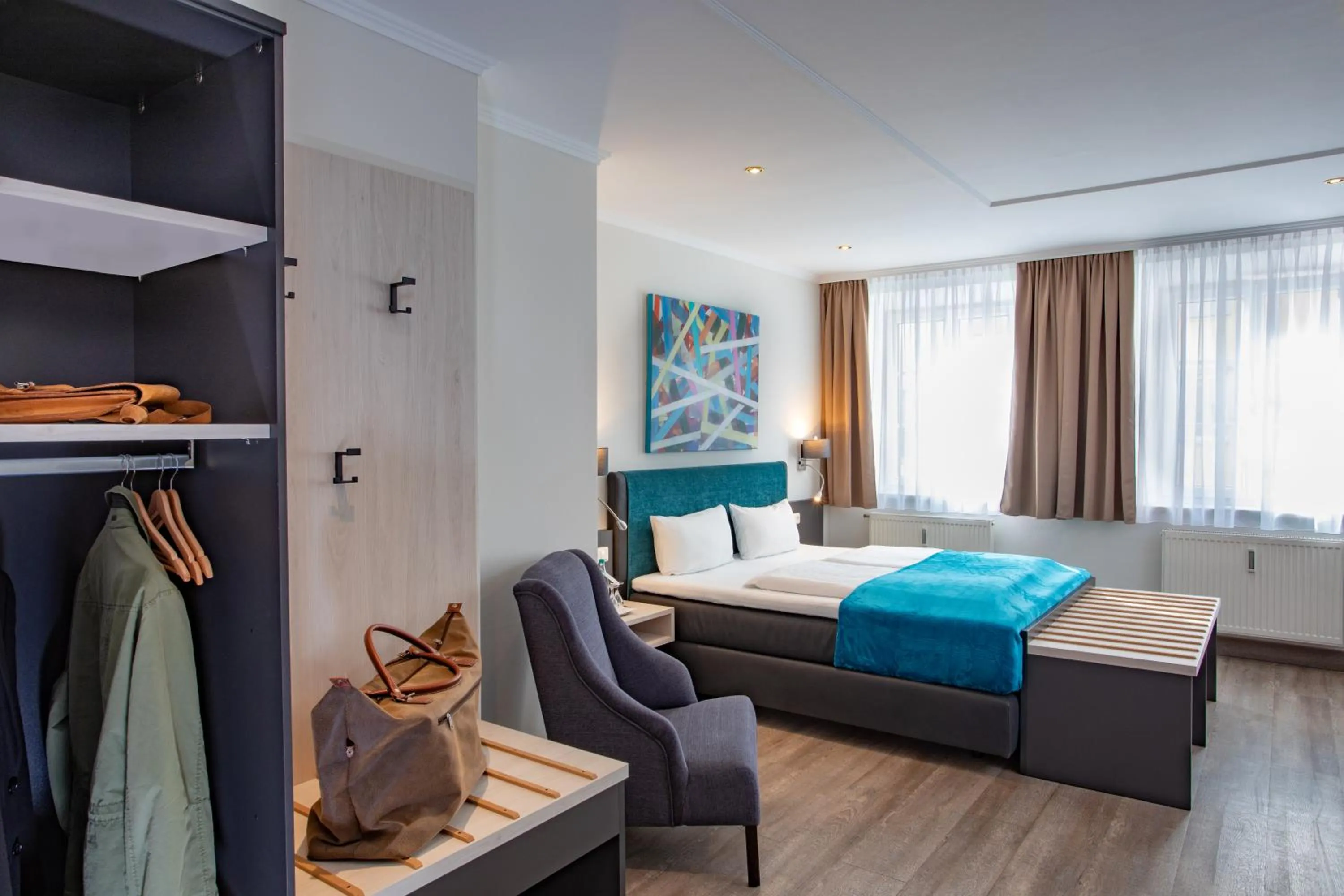 Bed in Boardinghouse Hotel Münchner Hof Pfarrkirchen