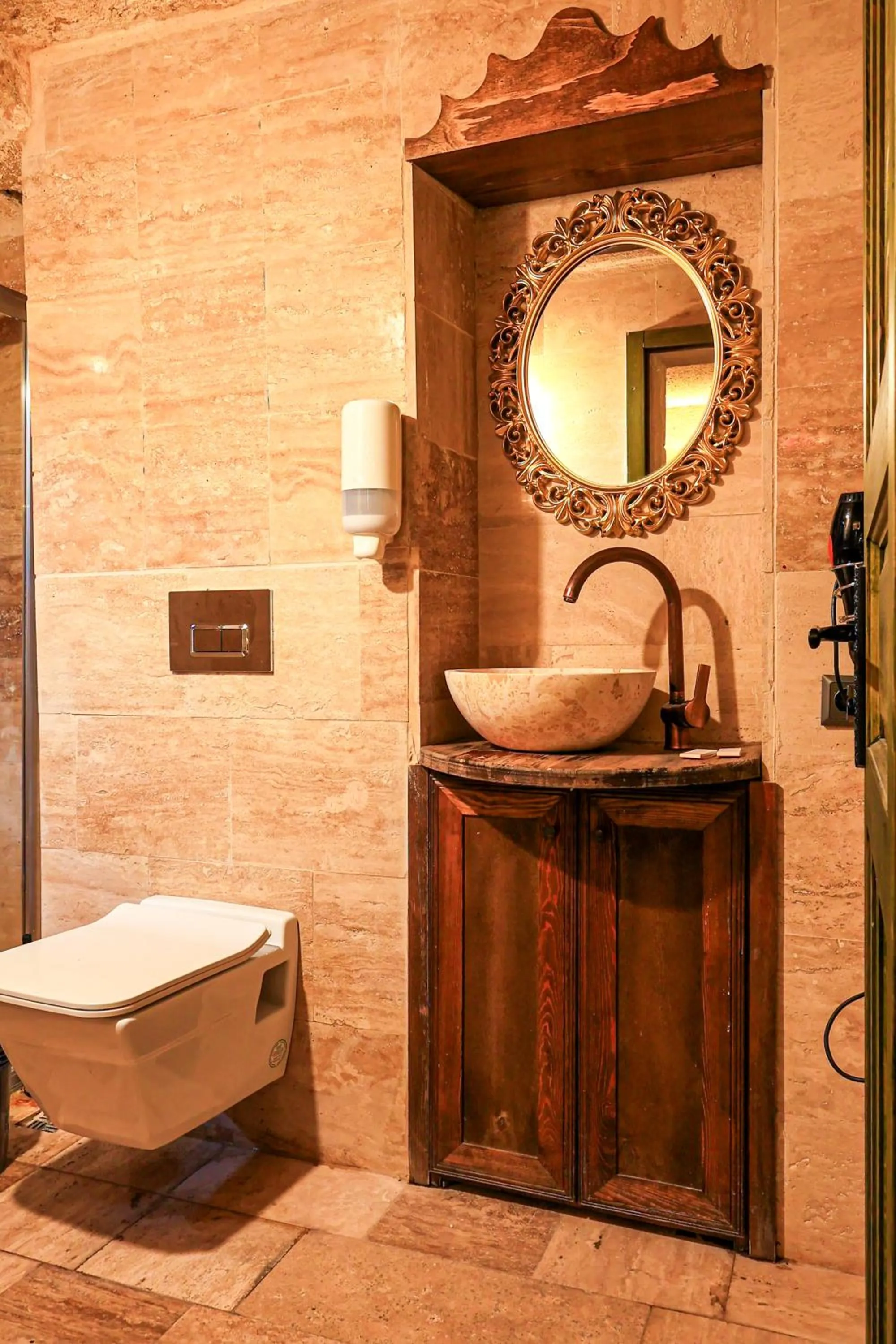 Shower in Casia Cave Suites