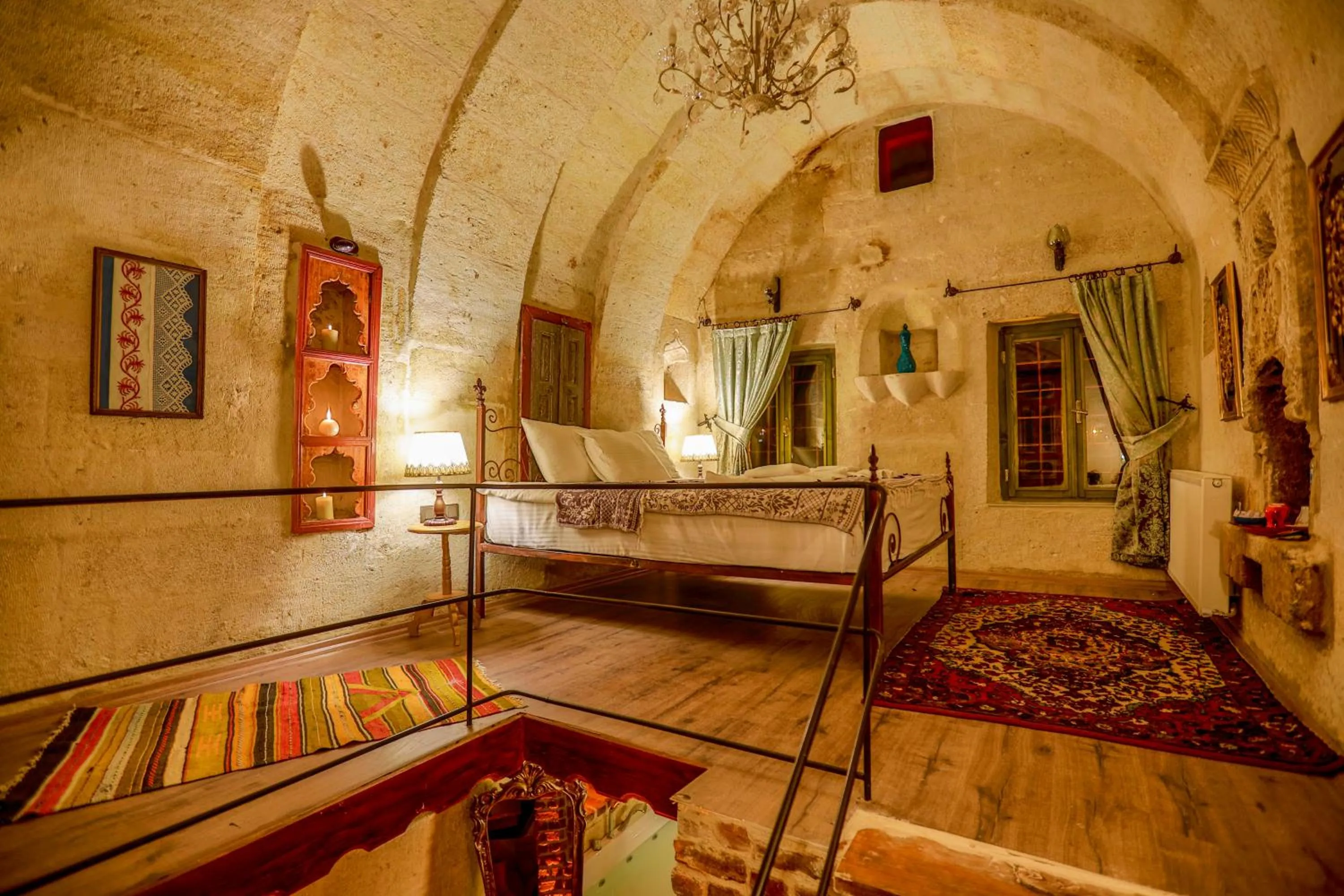 Bed in Casia Cave Suites