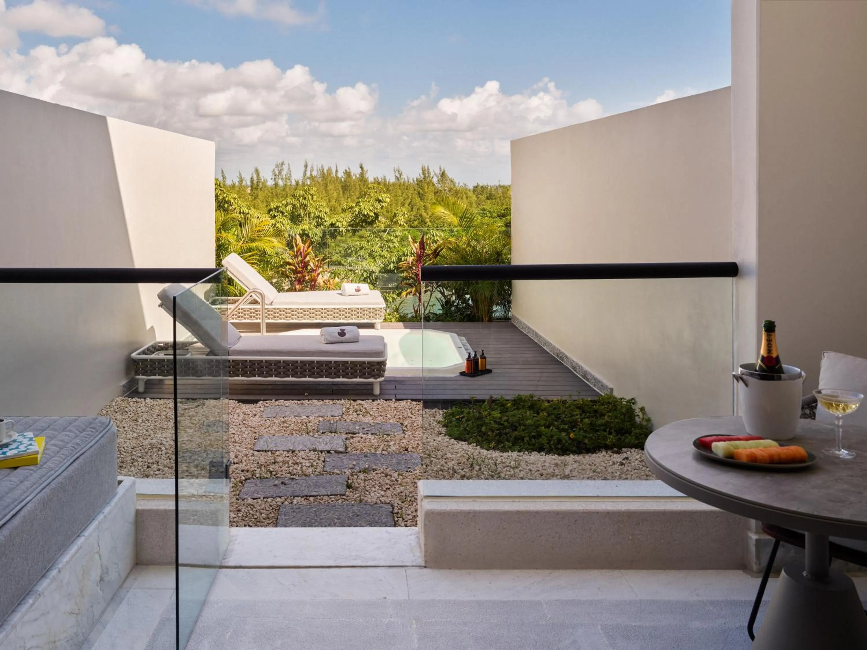 Patio in SLS Playa Mujeres - ALL Inclusive Collection