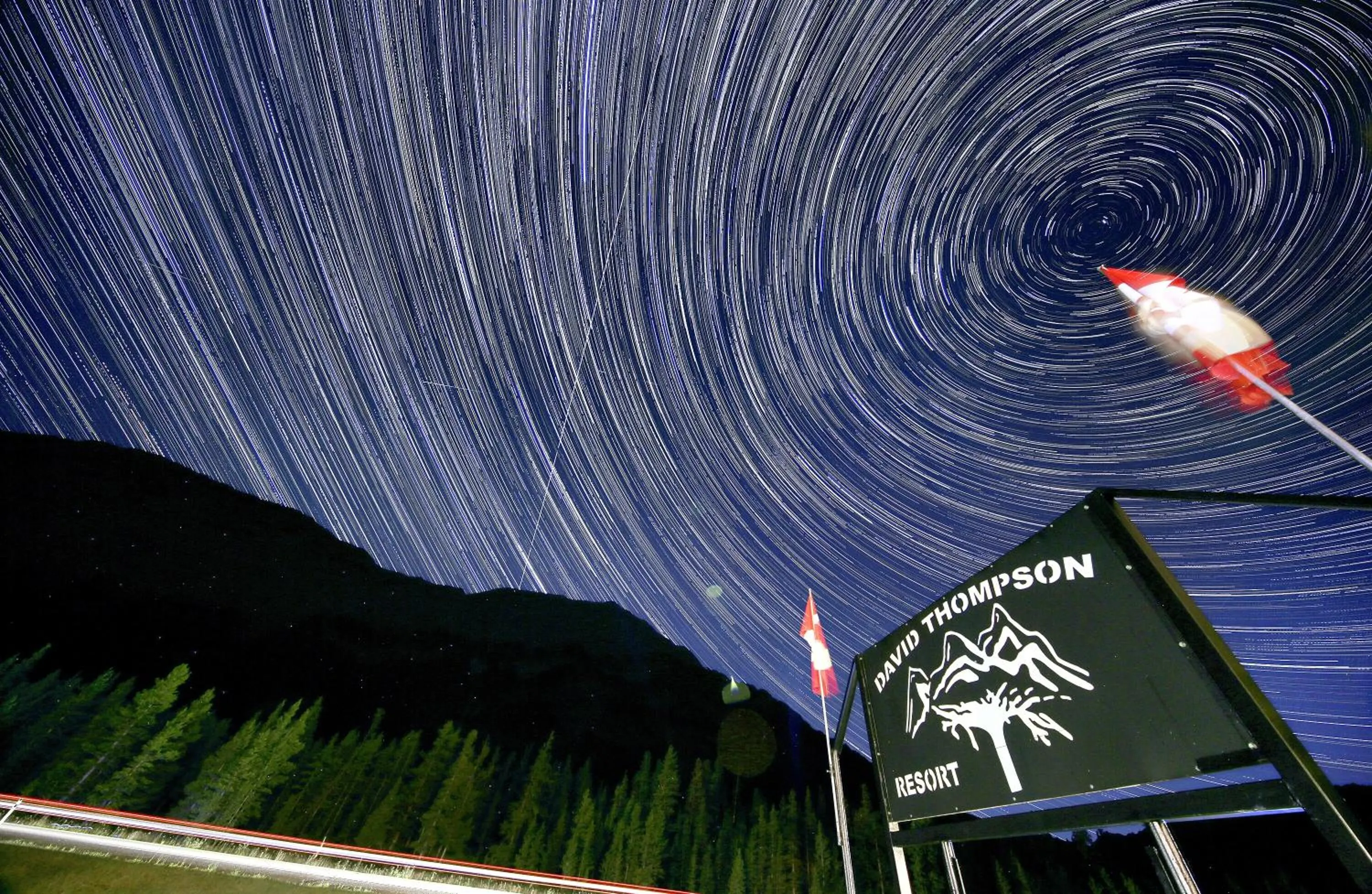 Mountain view in David Thompson Resort