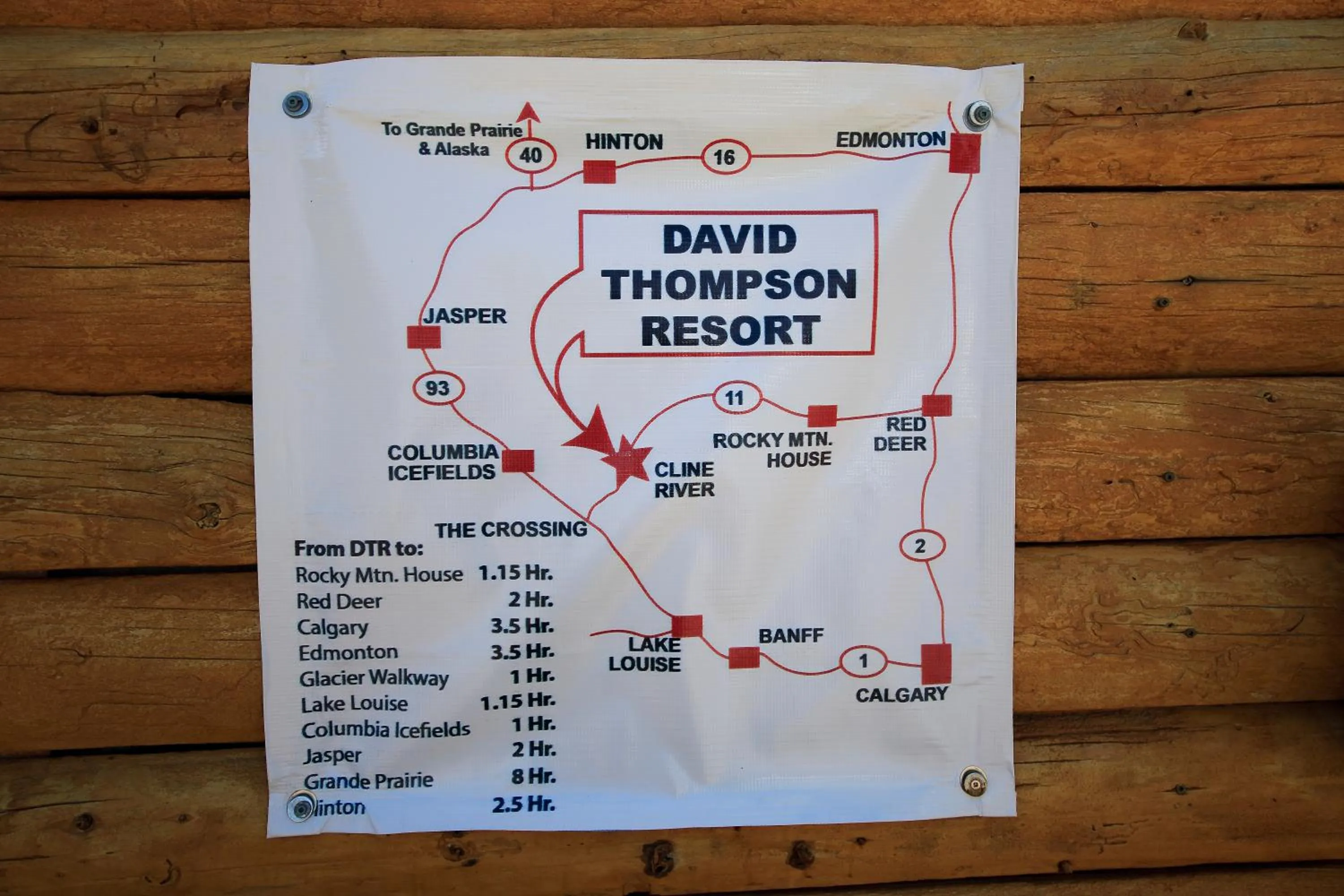 Property building in David Thompson Resort