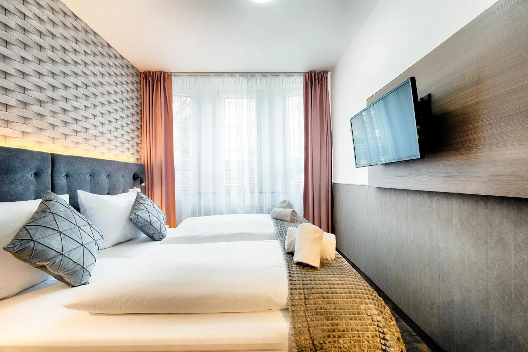 Photo of the whole room, Bed in Home Hotel